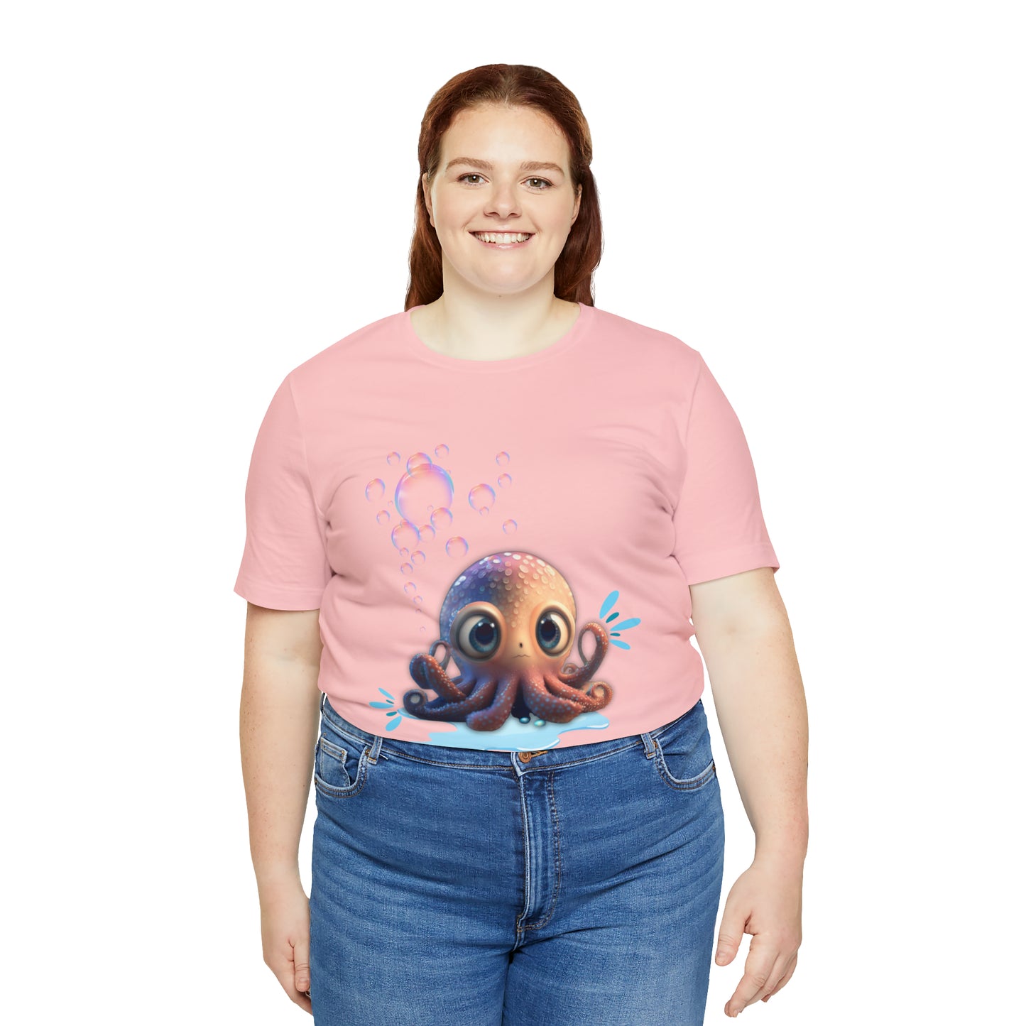 Kawaii Octopus Unisex Jersey Short Sleeve Tee