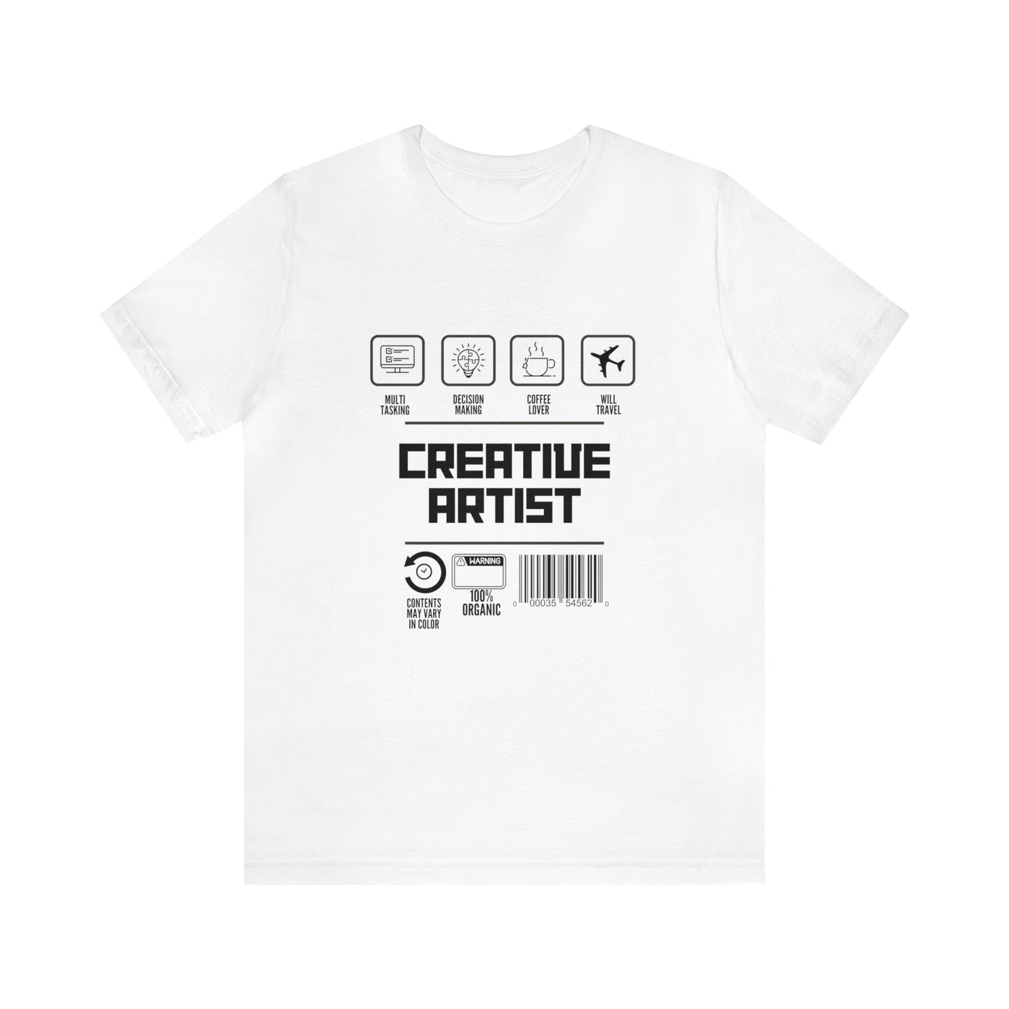 Creative Artist urban streetwear  Unisex Jersey Short Sleeve Tee black text