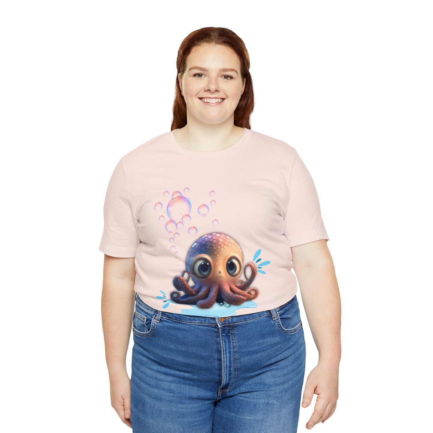 Kawaii Octopus Unisex Jersey Short Sleeve Tee