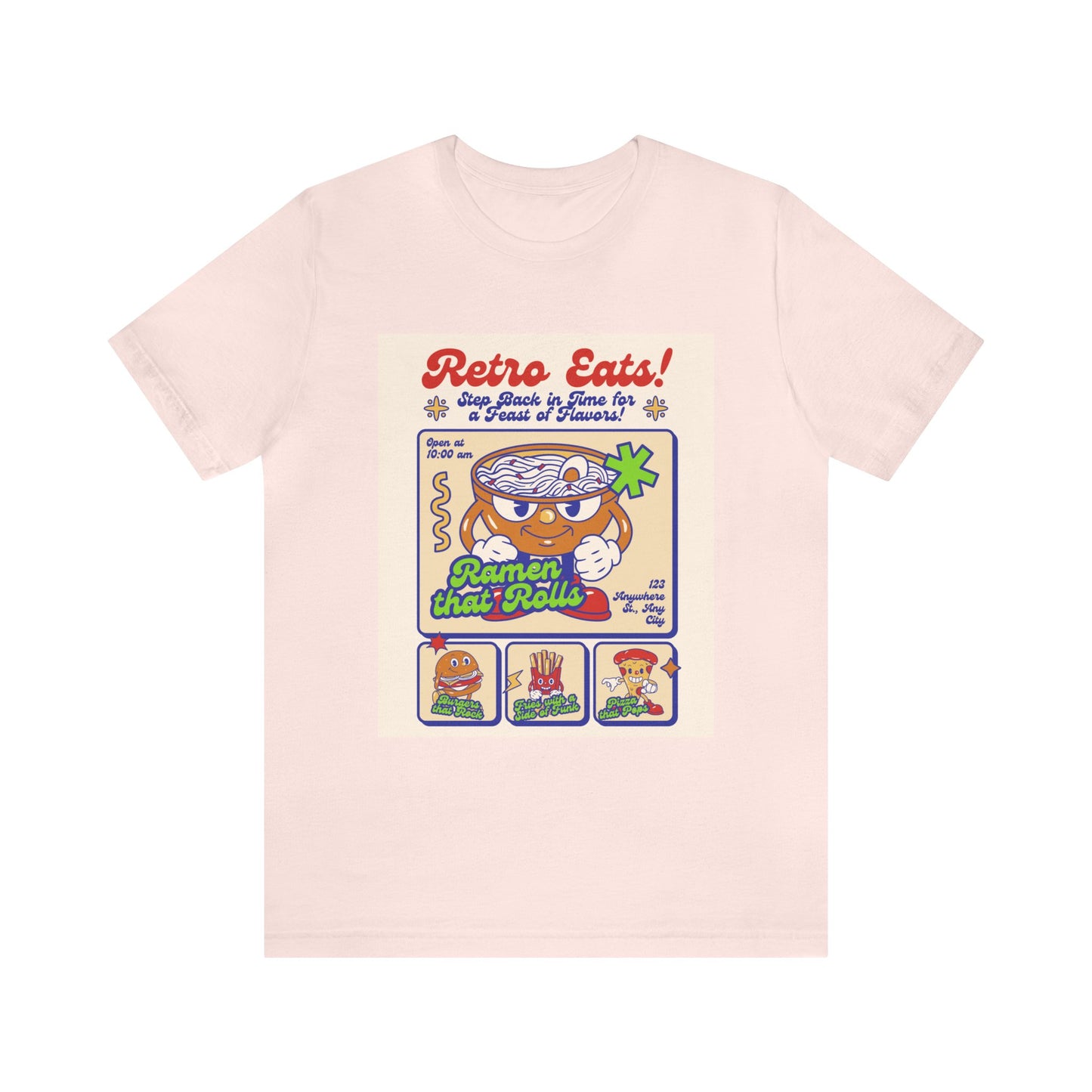 Retro eats Unisex Jersey Short Sleeve Tee