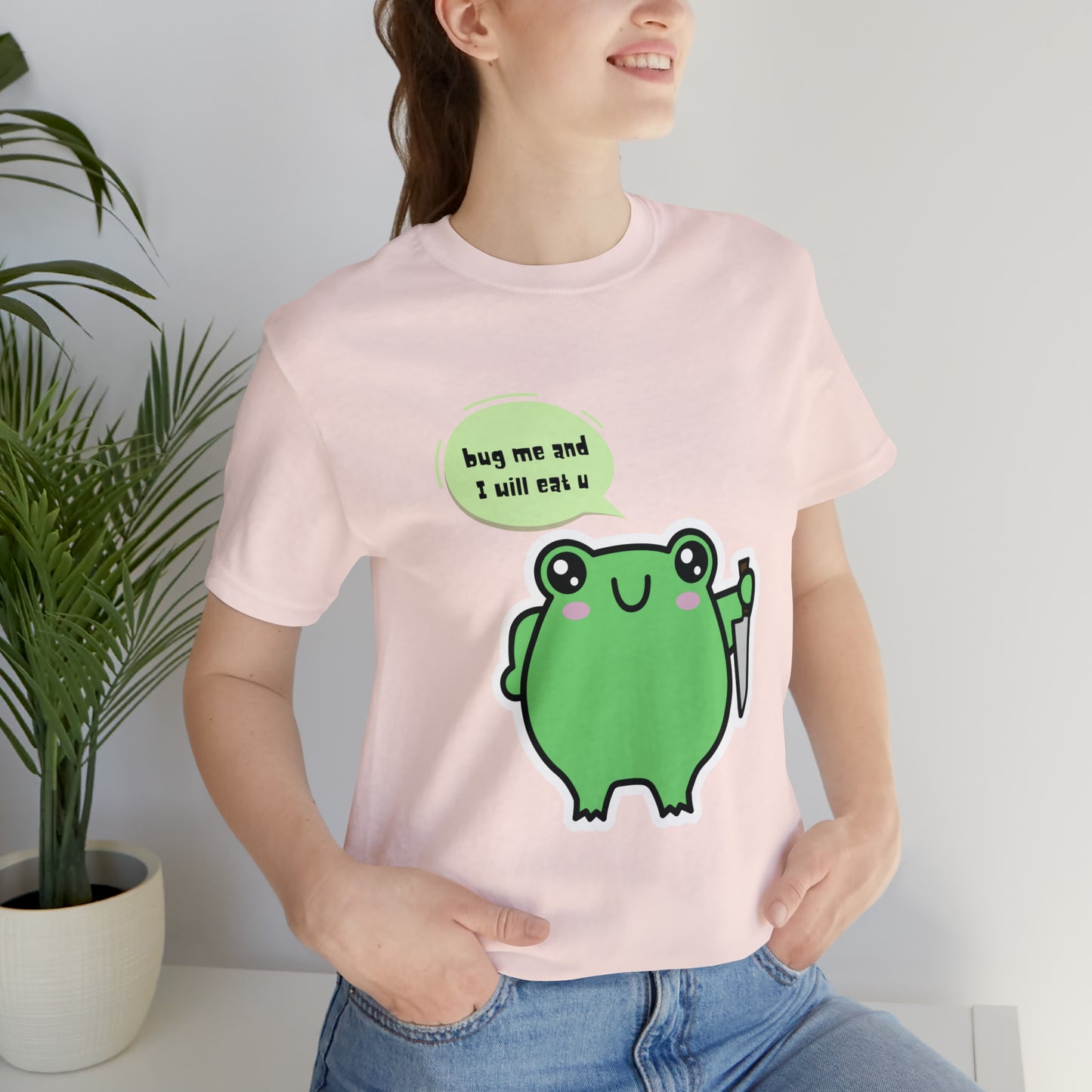 Frog kawaii cute Unisex Jersey Short Sleeve Tee