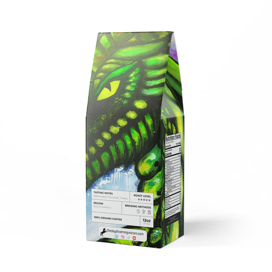 Bitterroot Coffee Blend (Dark French Roast) Green dragon Artwork