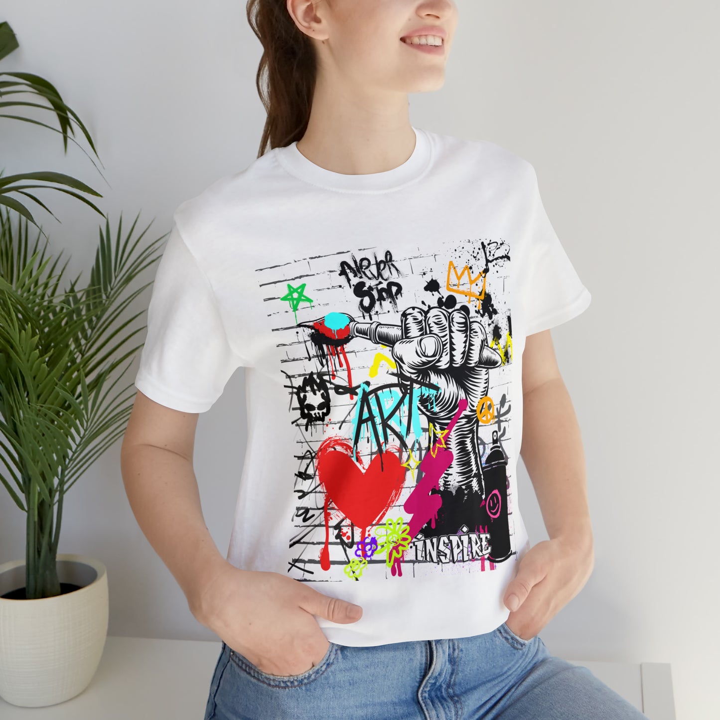 Artist graffiti urban Unisex Jersey Short Sleeve Tee