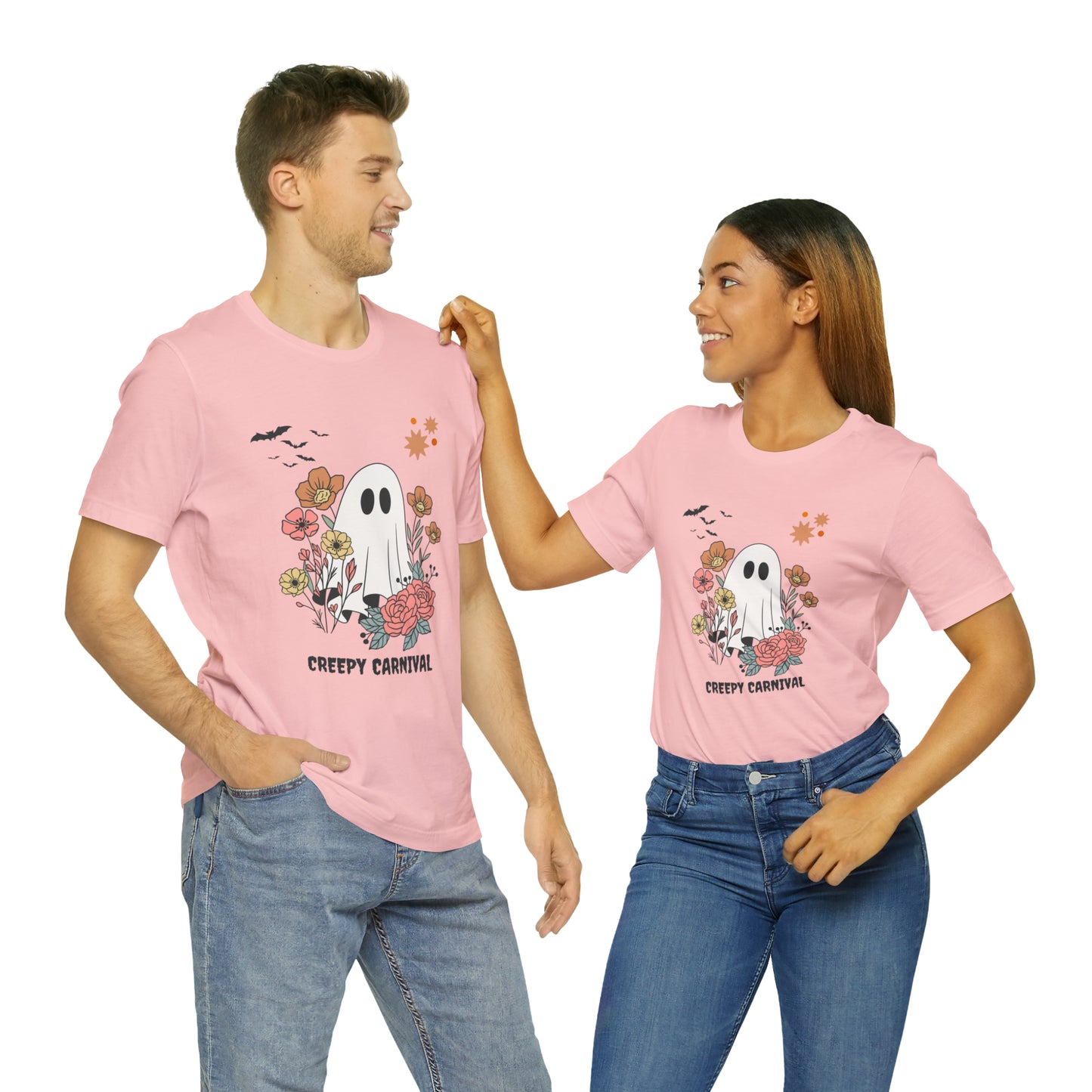 Halloween creepy carnival Unisex Jersey Short Sleeve Tee