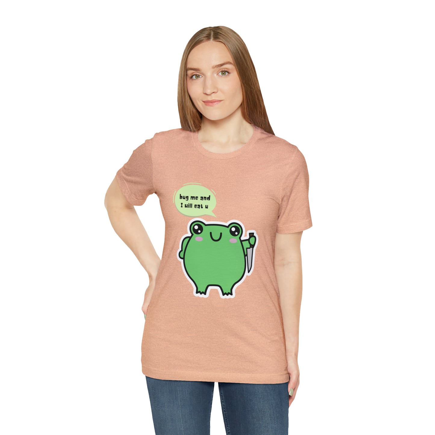 Frog kawaii cute Unisex Jersey Short Sleeve Tee