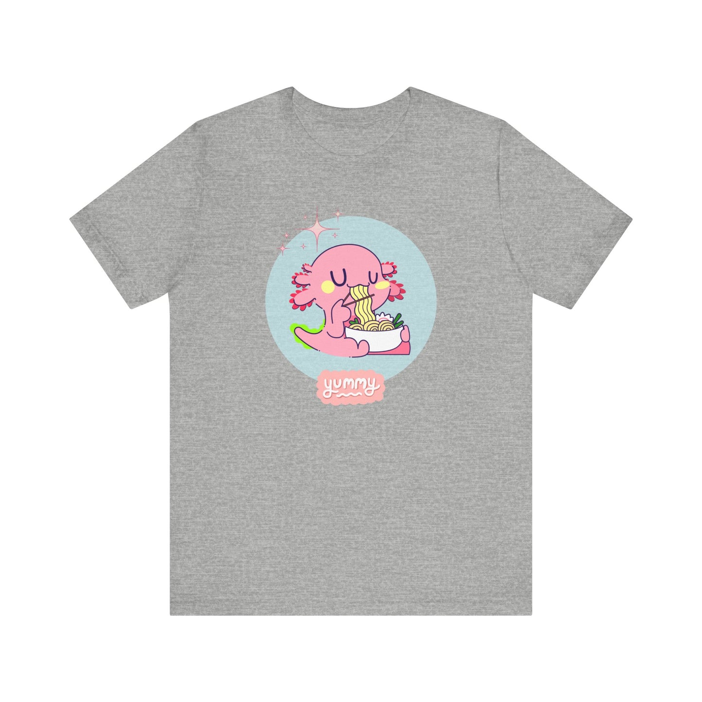 Kawaii Axolotl Ramen Unisex Jersey Short Sleeve Tee