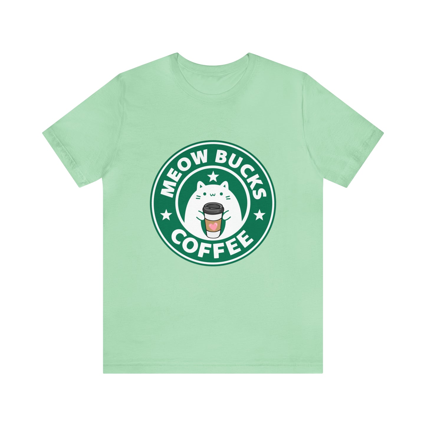 MeowBucks Coffee Unisex Jersey Short Sleeve Tee