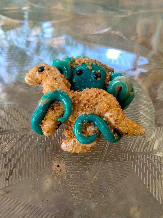 Dino-nug octopus clay collectible