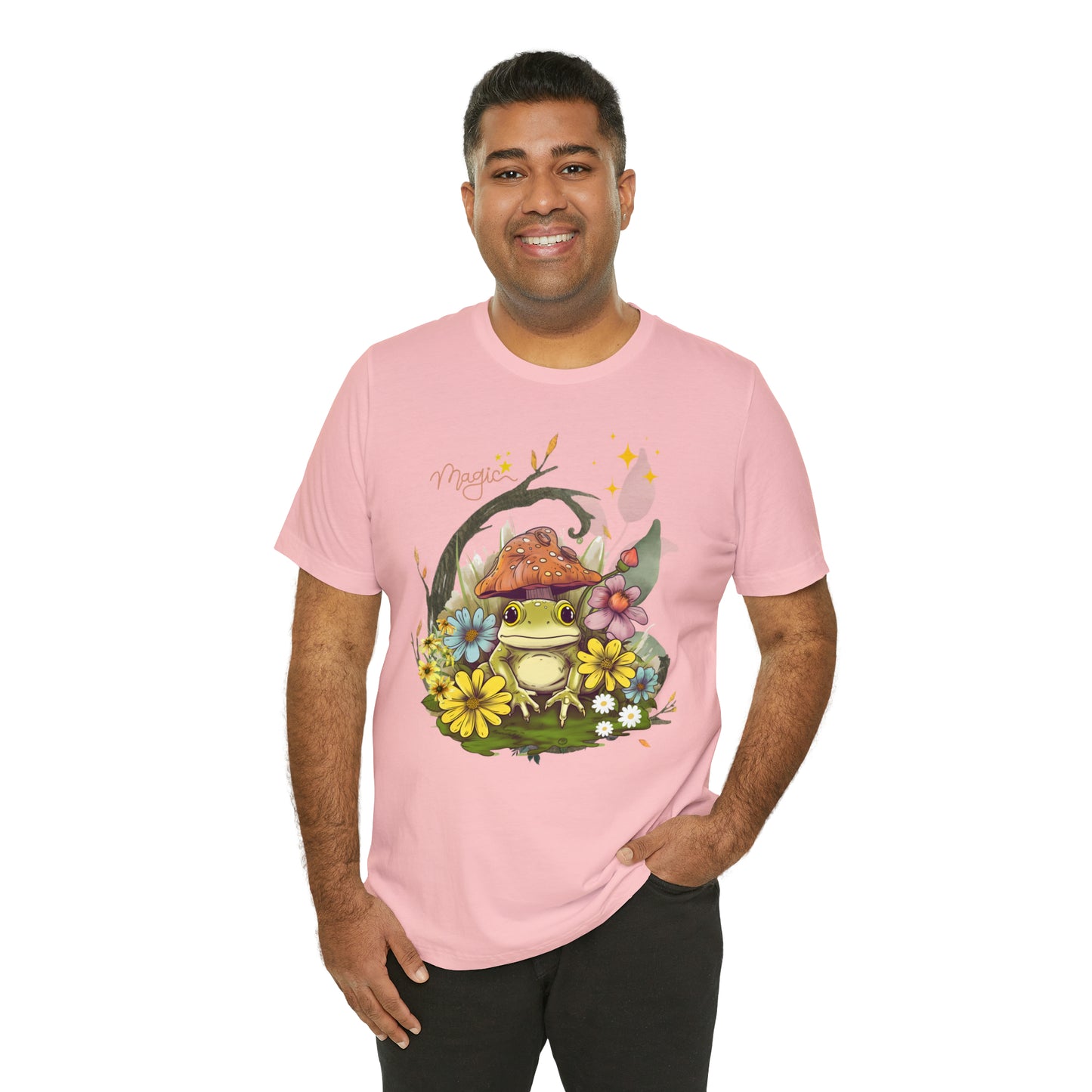 Frog magic kawaii cute Unisex Jersey Short Sleeve Tee