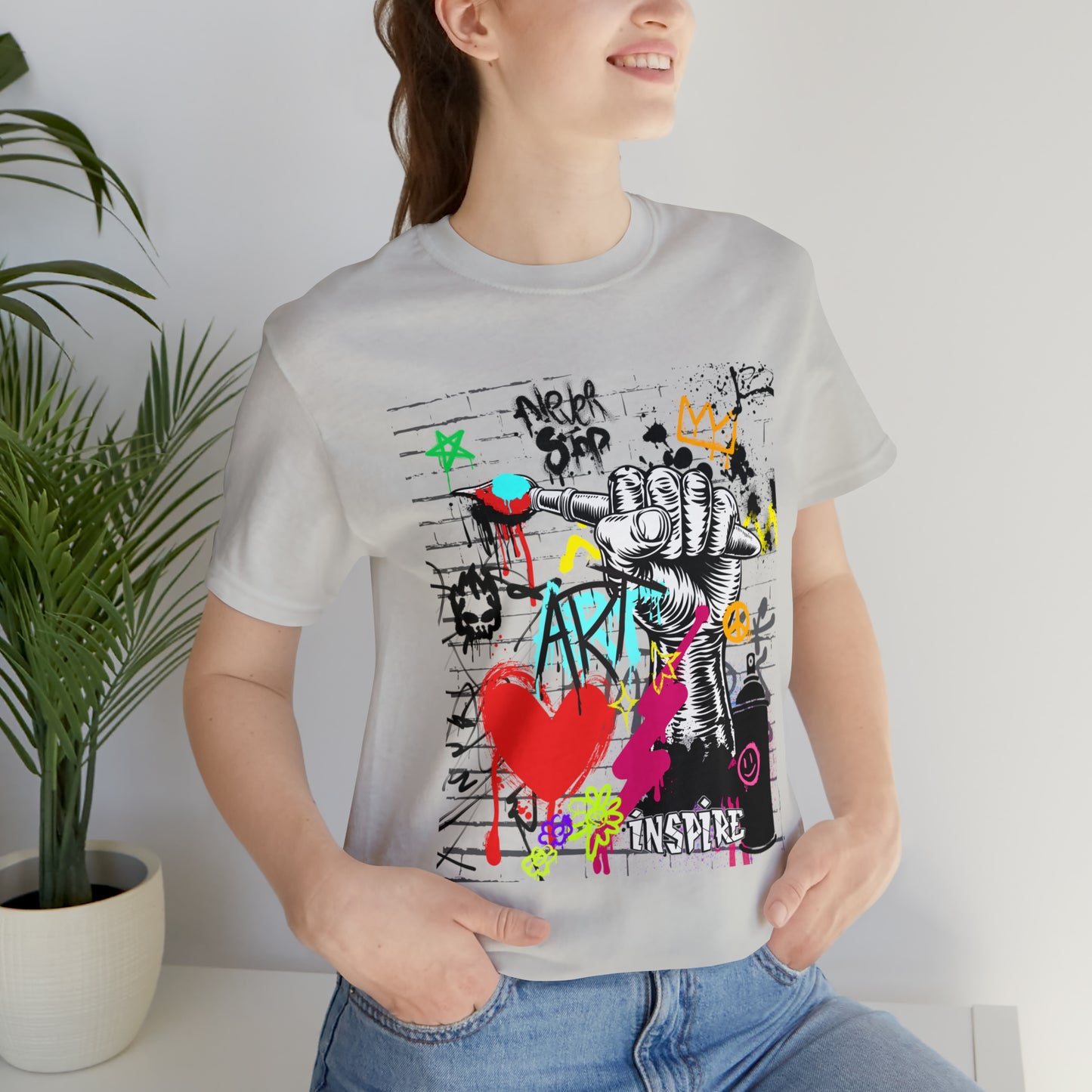 Artist graffiti urban Unisex Jersey Short Sleeve Tee