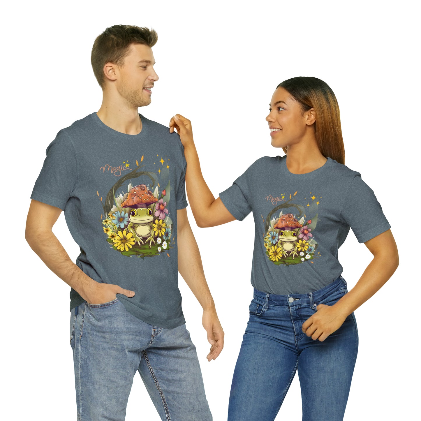 Frog magic kawaii cute Unisex Jersey Short Sleeve Tee