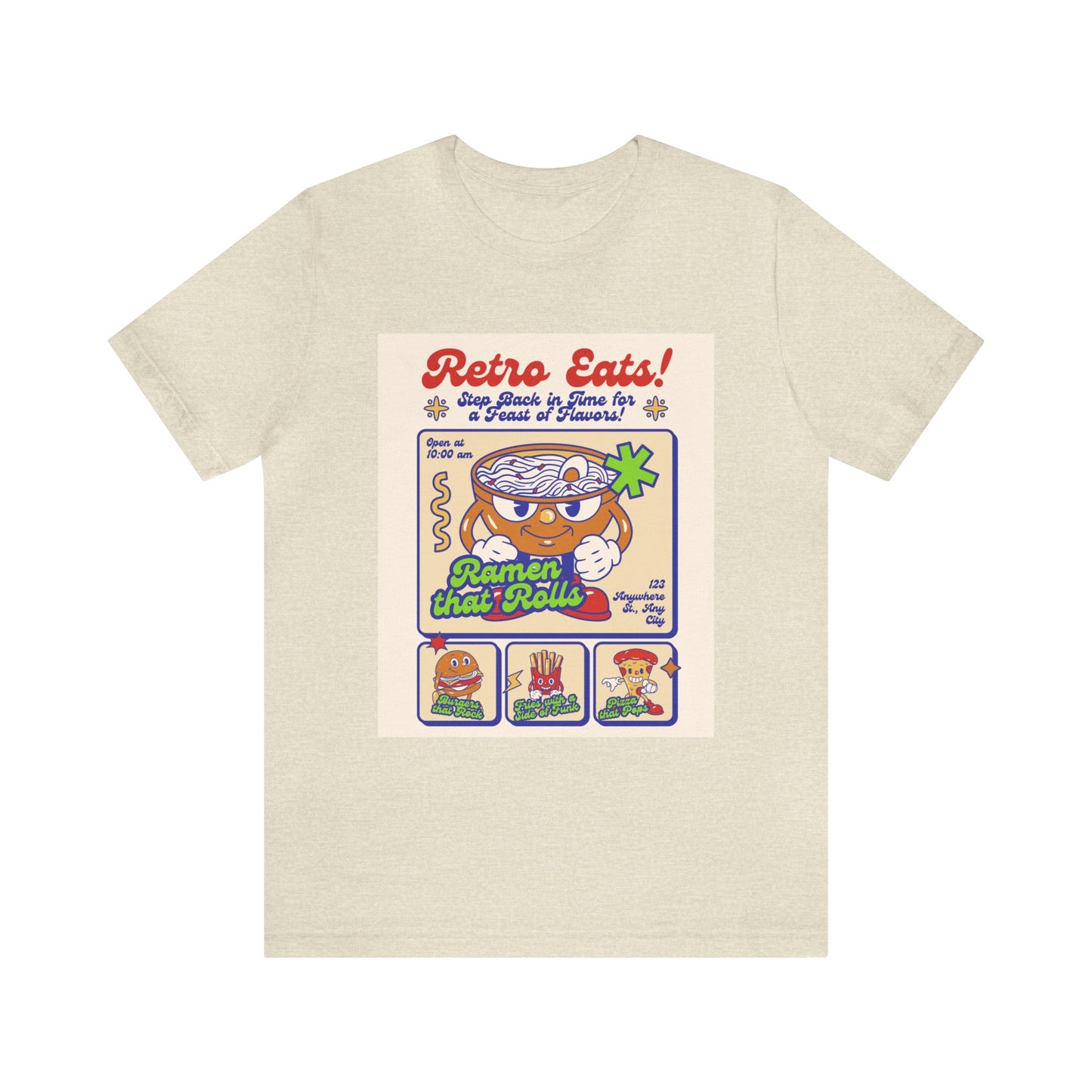 Retro eats Unisex Jersey Short Sleeve Tee