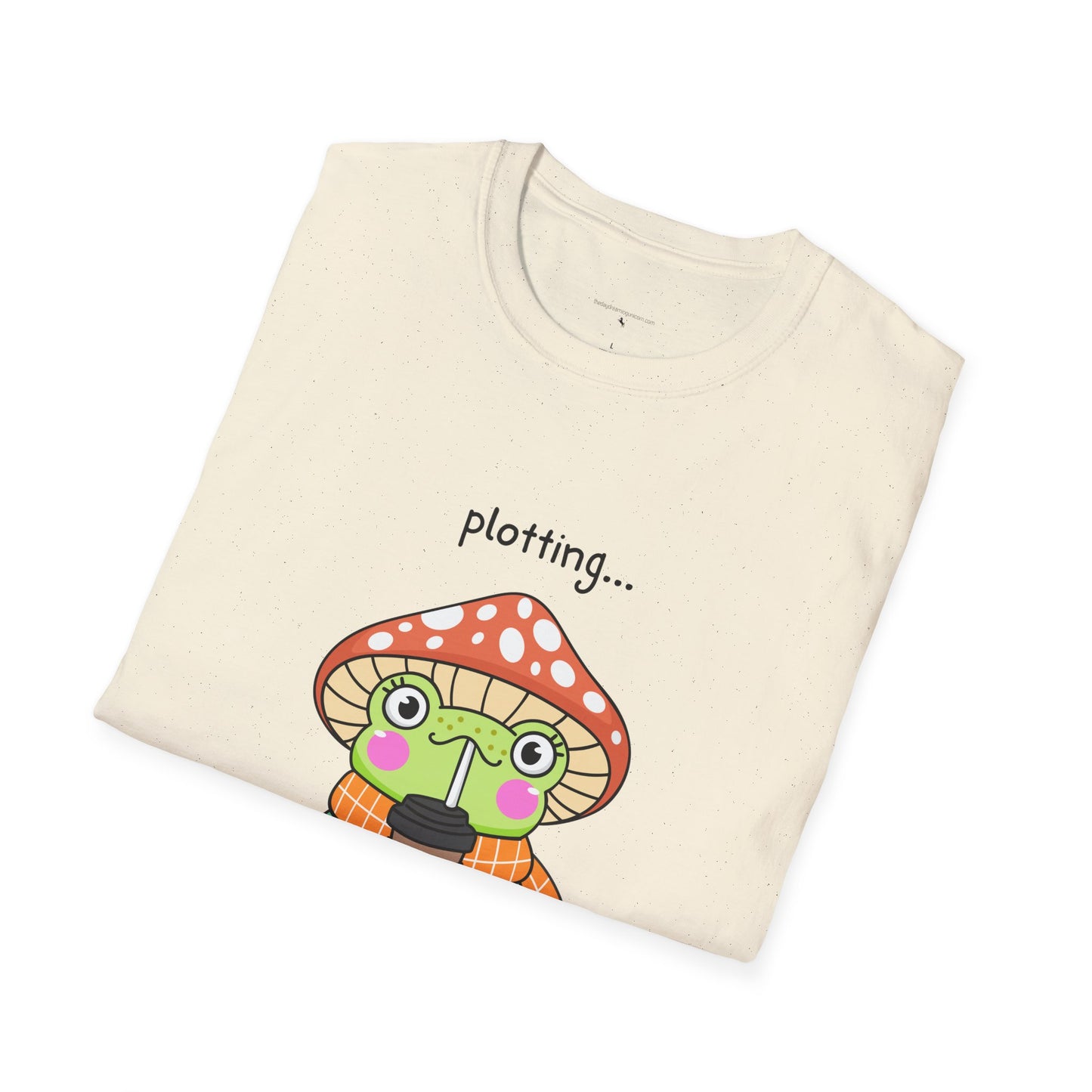 Frog with coffee Unisex Softstyle T-Shirt