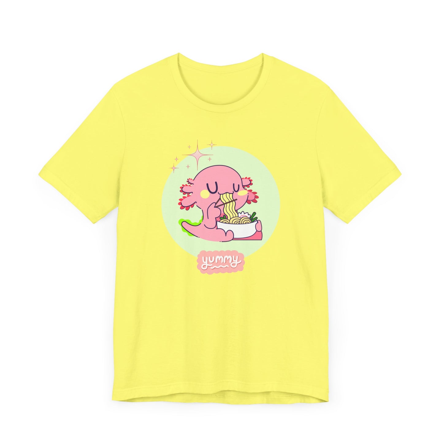 Kawaii Axolotl Ramen Unisex Jersey Short Sleeve Tee