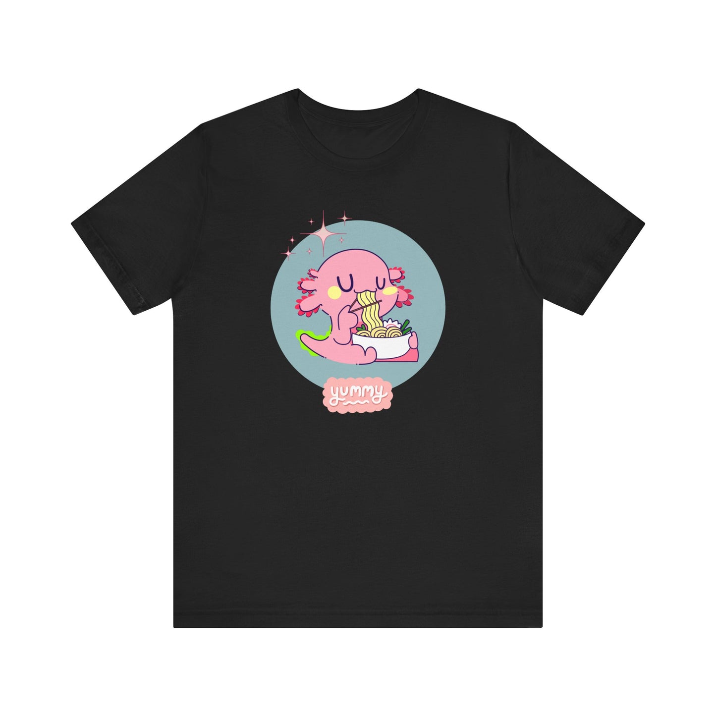 Kawaii Axolotl Ramen Unisex Jersey Short Sleeve Tee