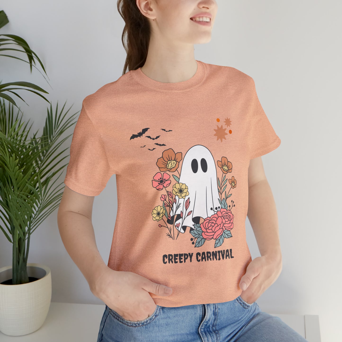 Halloween creepy carnival Unisex Jersey Short Sleeve Tee