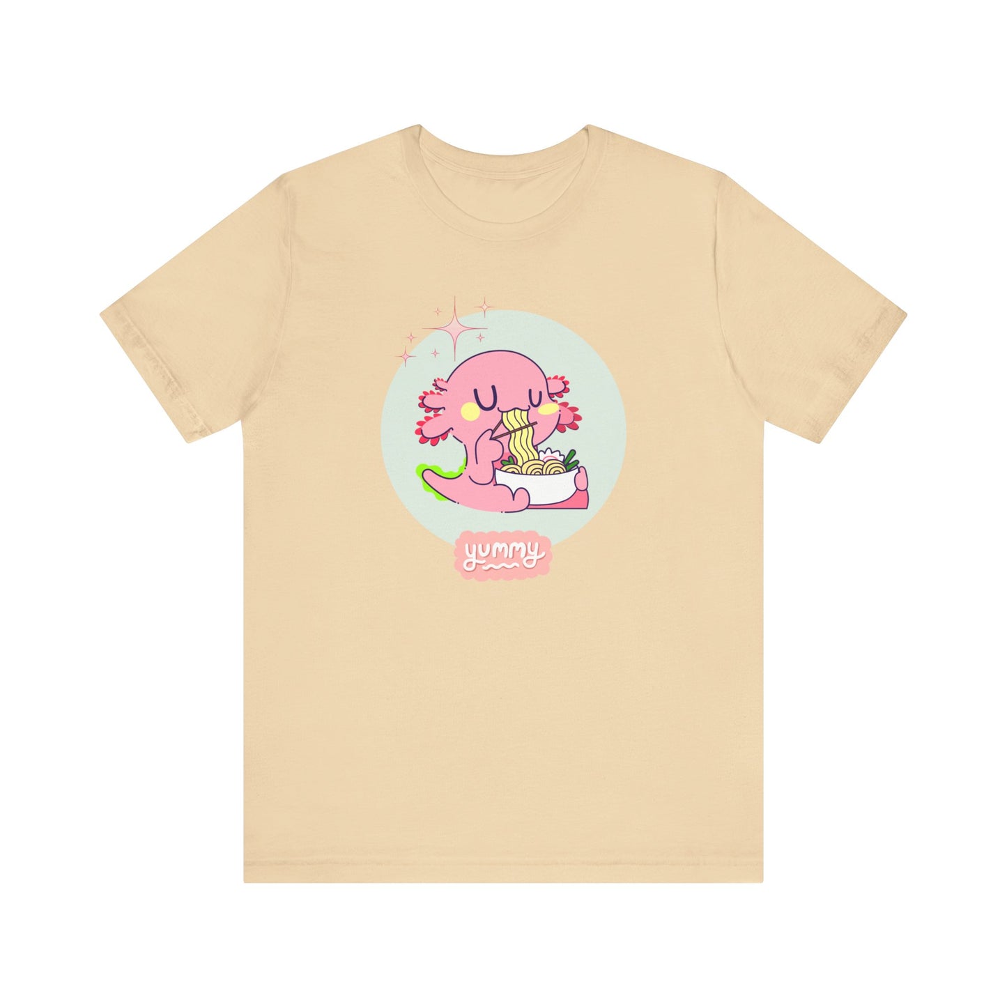 Kawaii Axolotl Ramen Unisex Jersey Short Sleeve Tee