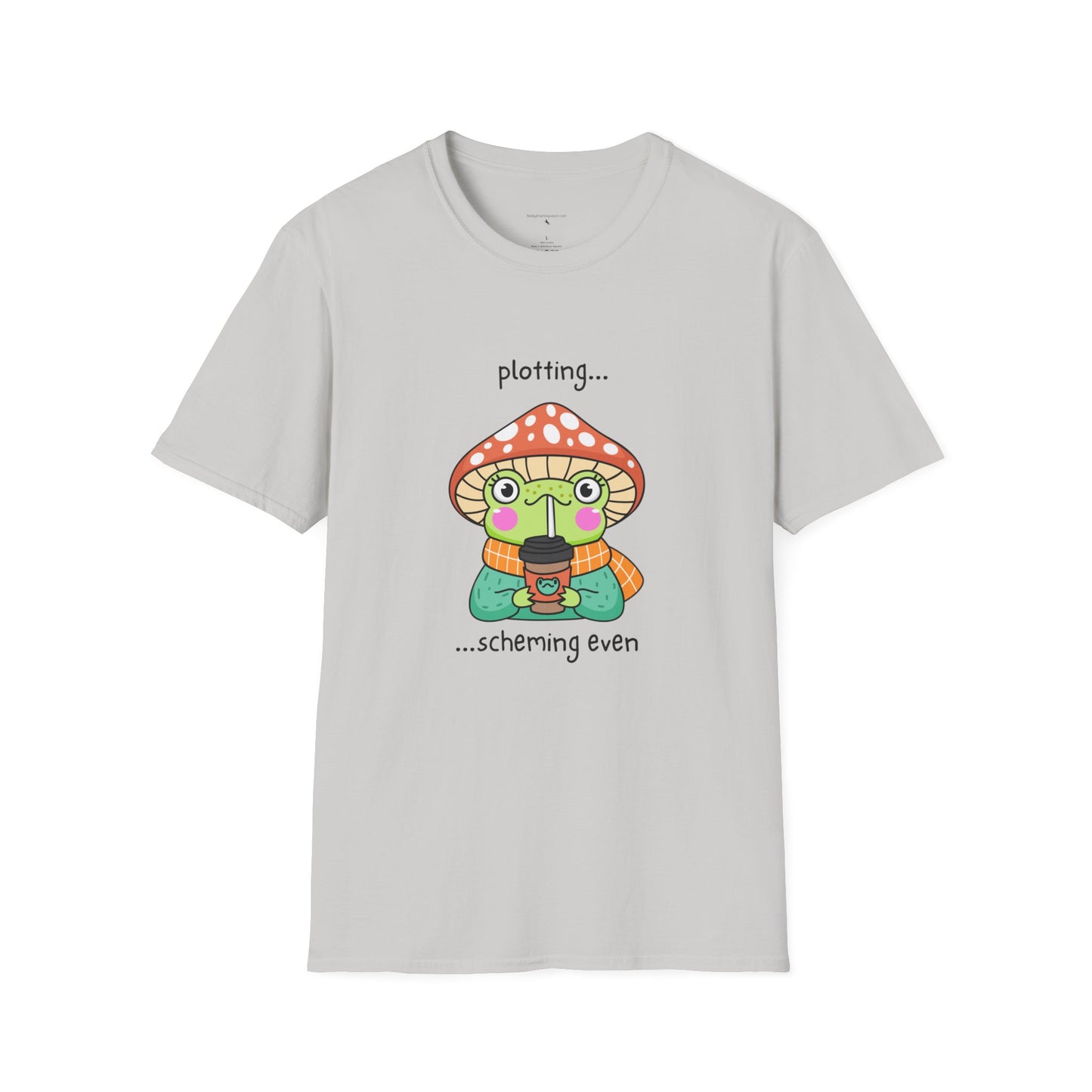 Frog with coffee Unisex Softstyle T-Shirt