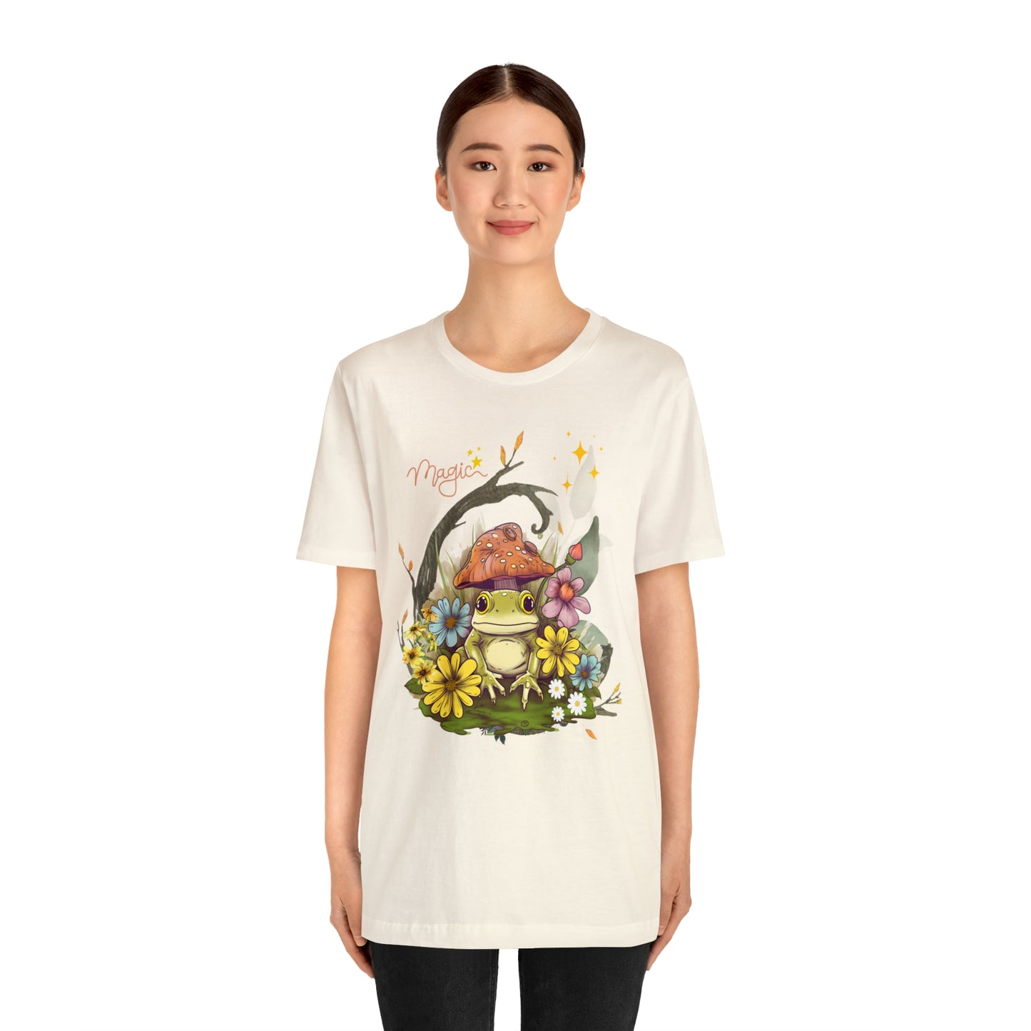 Frog magic kawaii cute Unisex Jersey Short Sleeve Tee