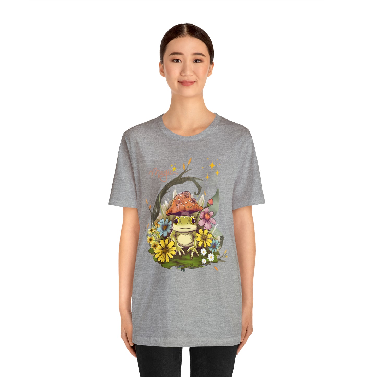 Frog magic kawaii cute Unisex Jersey Short Sleeve Tee