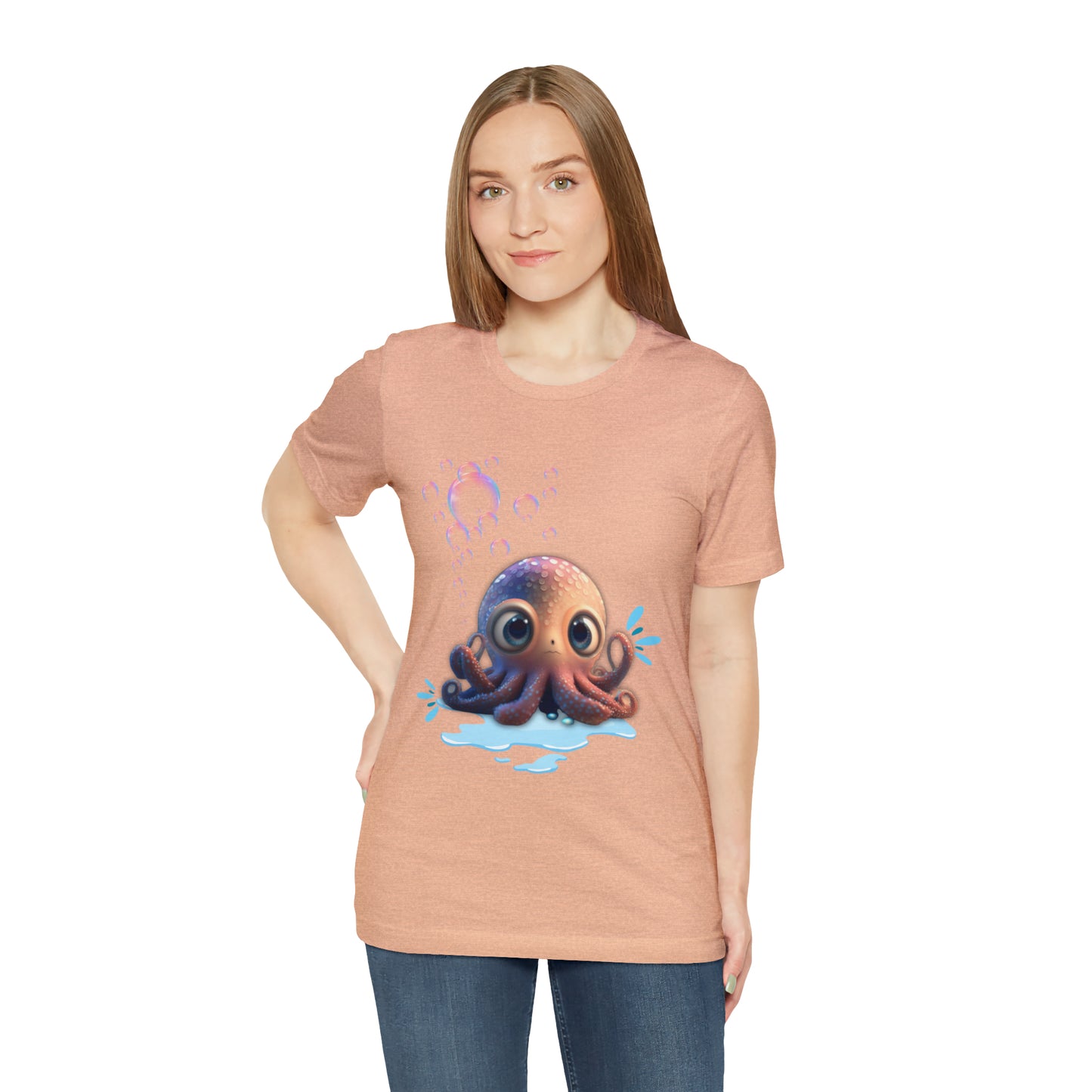 Kawaii Octopus Unisex Jersey Short Sleeve Tee