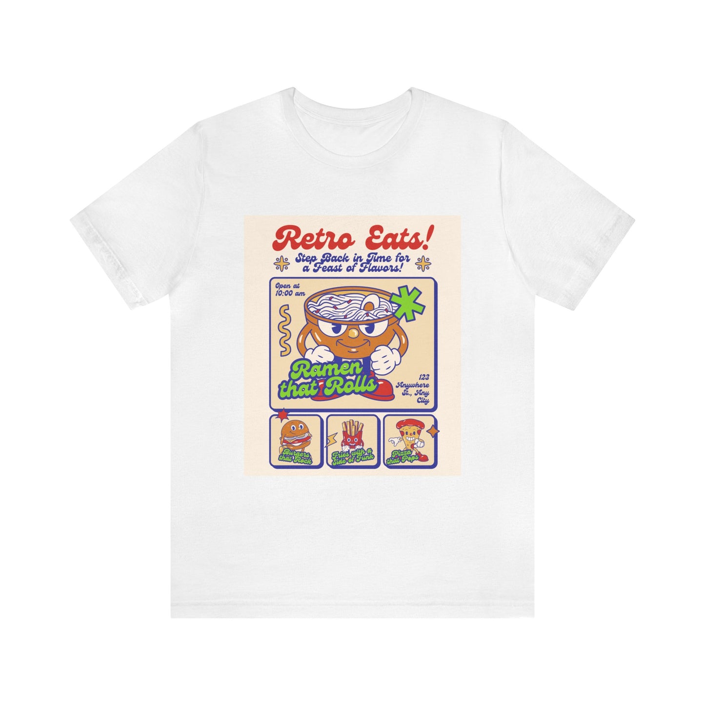 Retro eats Unisex Jersey Short Sleeve Tee