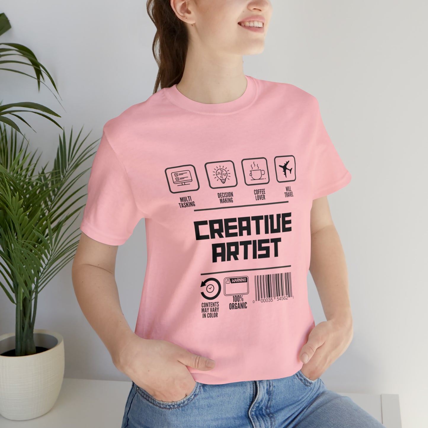 Creative Artist urban streetwear  Unisex Jersey Short Sleeve Tee black text