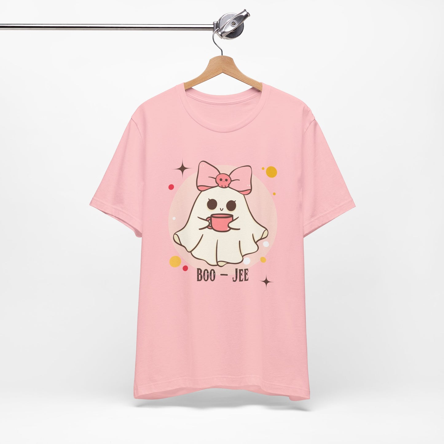 Kawaii coffee ghost Unisex Jersey Short Sleeve Tee