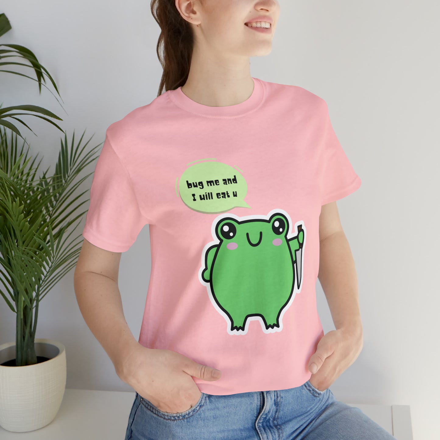 Frog kawaii cute Unisex Jersey Short Sleeve Tee