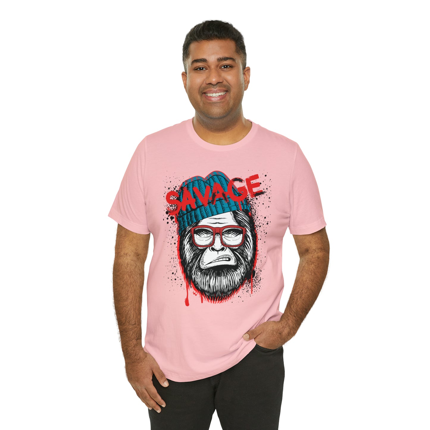 Bigfoot Savage graffiti urban Unisex Jersey Short Sleeve Tee