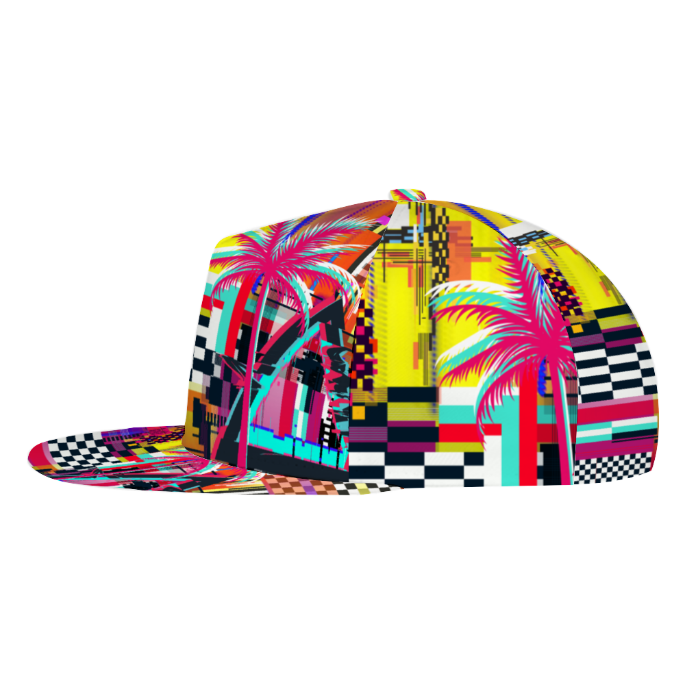 Retro NeonTropical  All Over Print Unisex Adjustable Trucker Hat