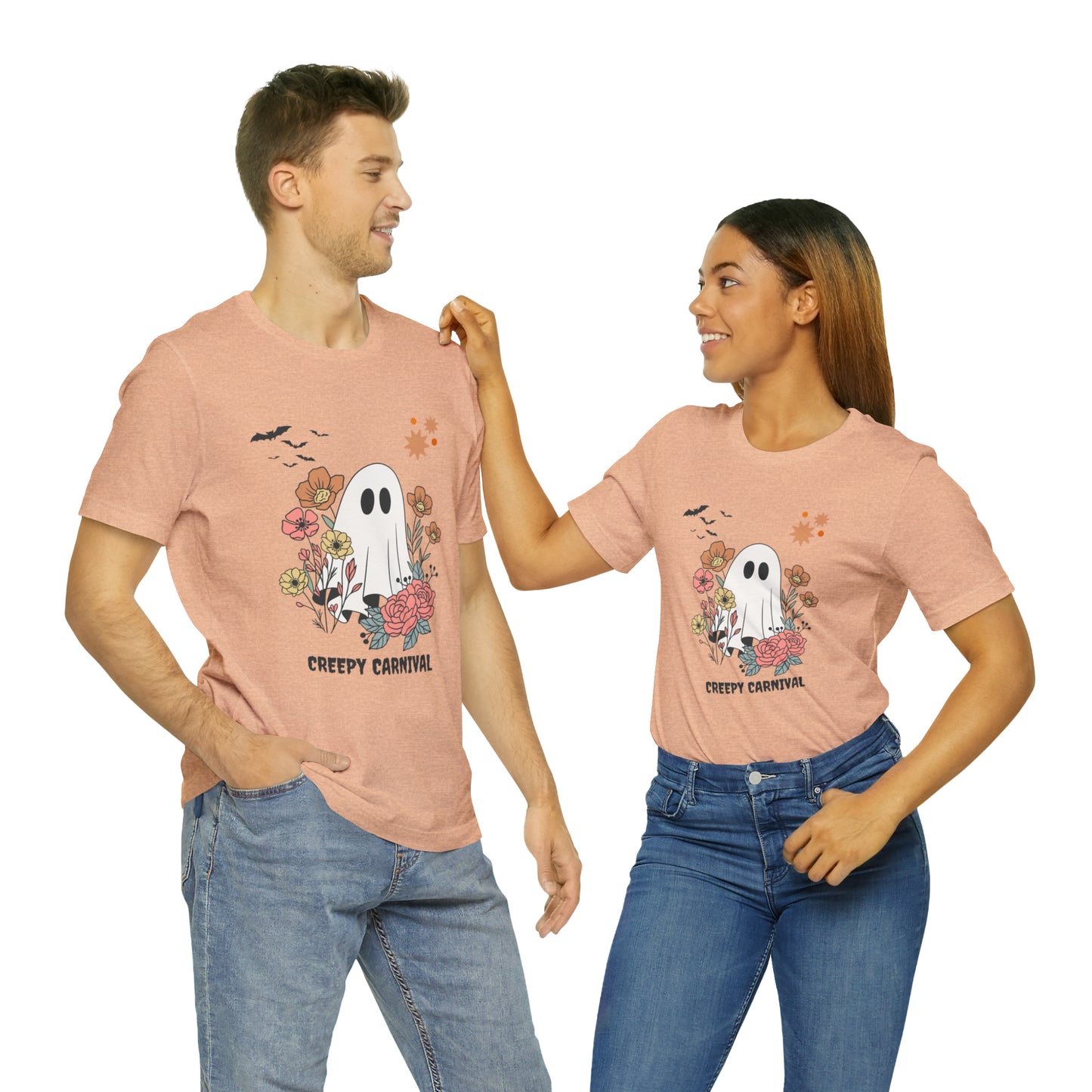 Halloween creepy carnival Unisex Jersey Short Sleeve Tee