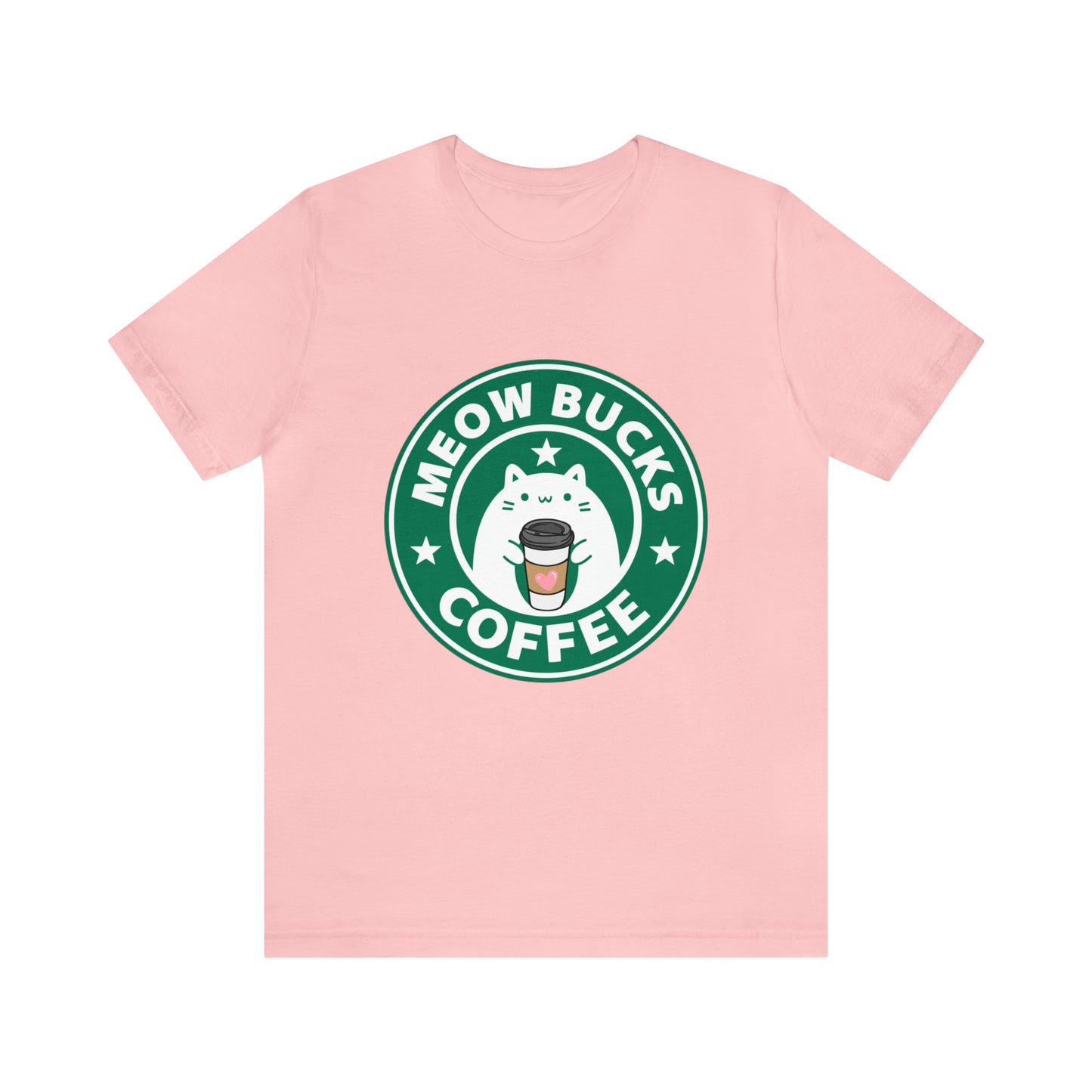 MeowBucks Coffee Unisex Jersey Short Sleeve Tee