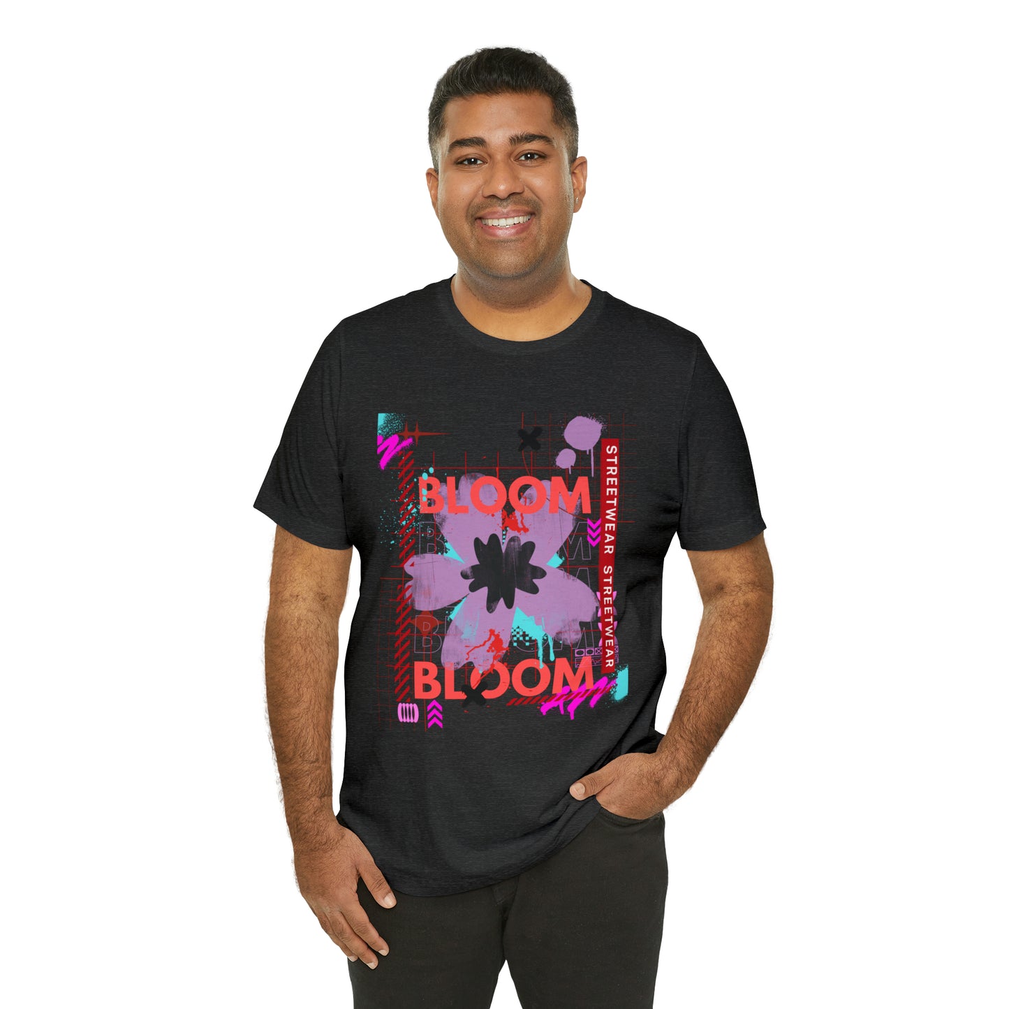 Bloom flower streetwear urban Unisex Jersey Short Sleeve Tee