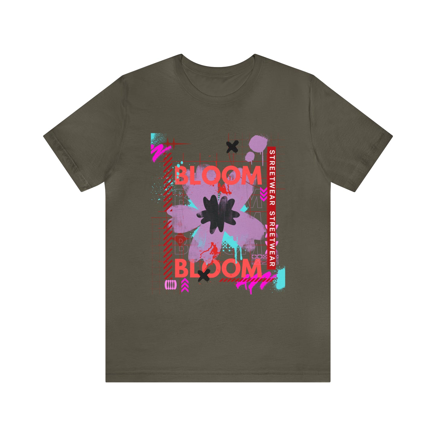 Bloom flower streetwear urban Unisex Jersey Short Sleeve Tee