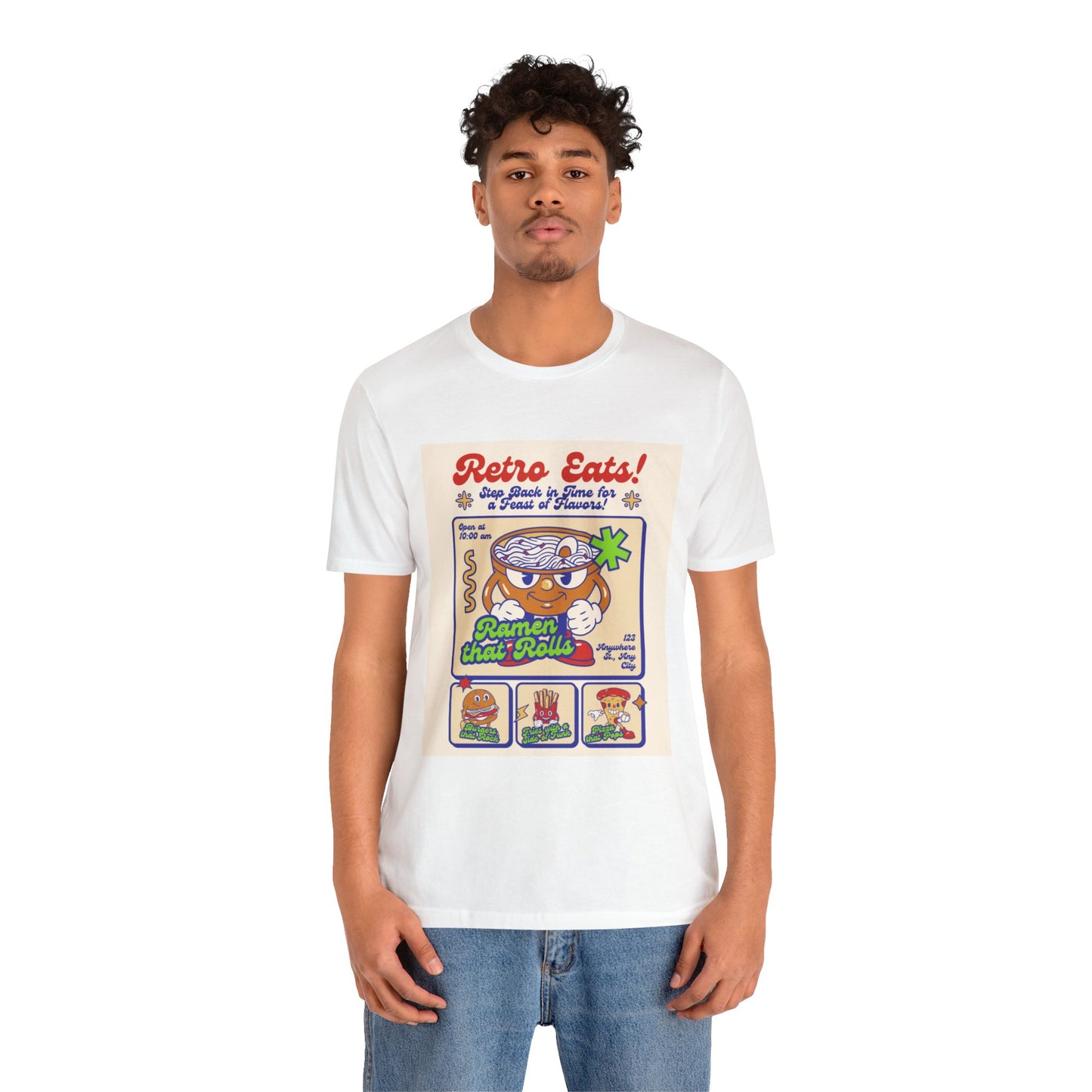 Retro eats Unisex Jersey Short Sleeve Tee