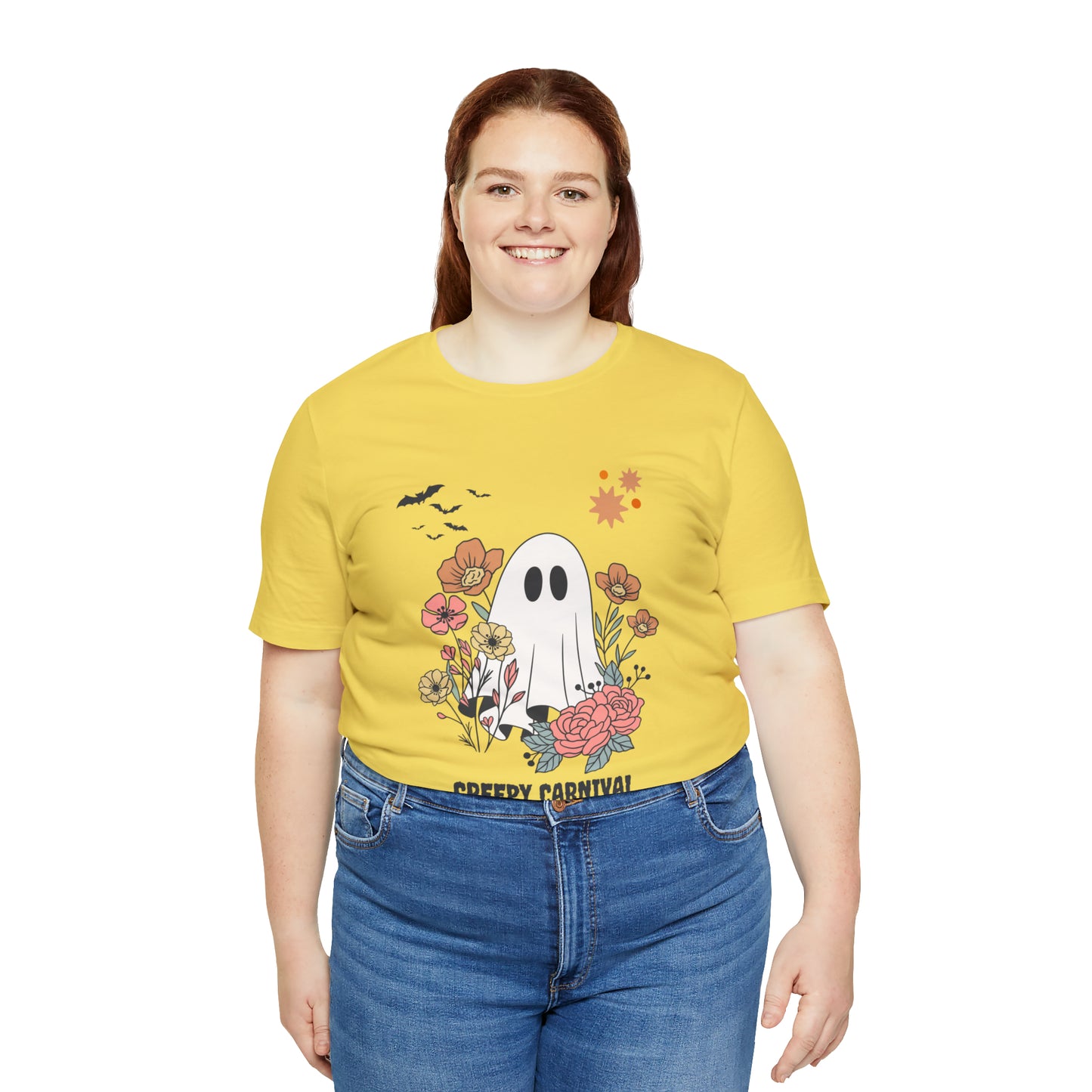 Halloween creepy carnival Unisex Jersey Short Sleeve Tee