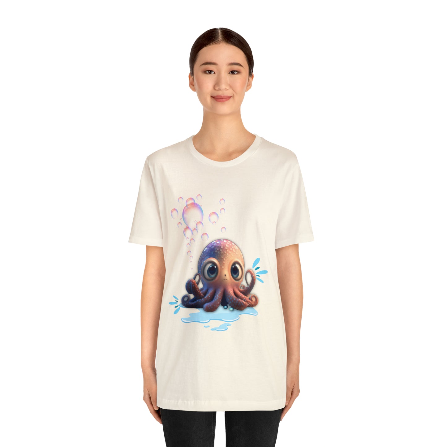 Kawaii Octopus Unisex Jersey Short Sleeve Tee