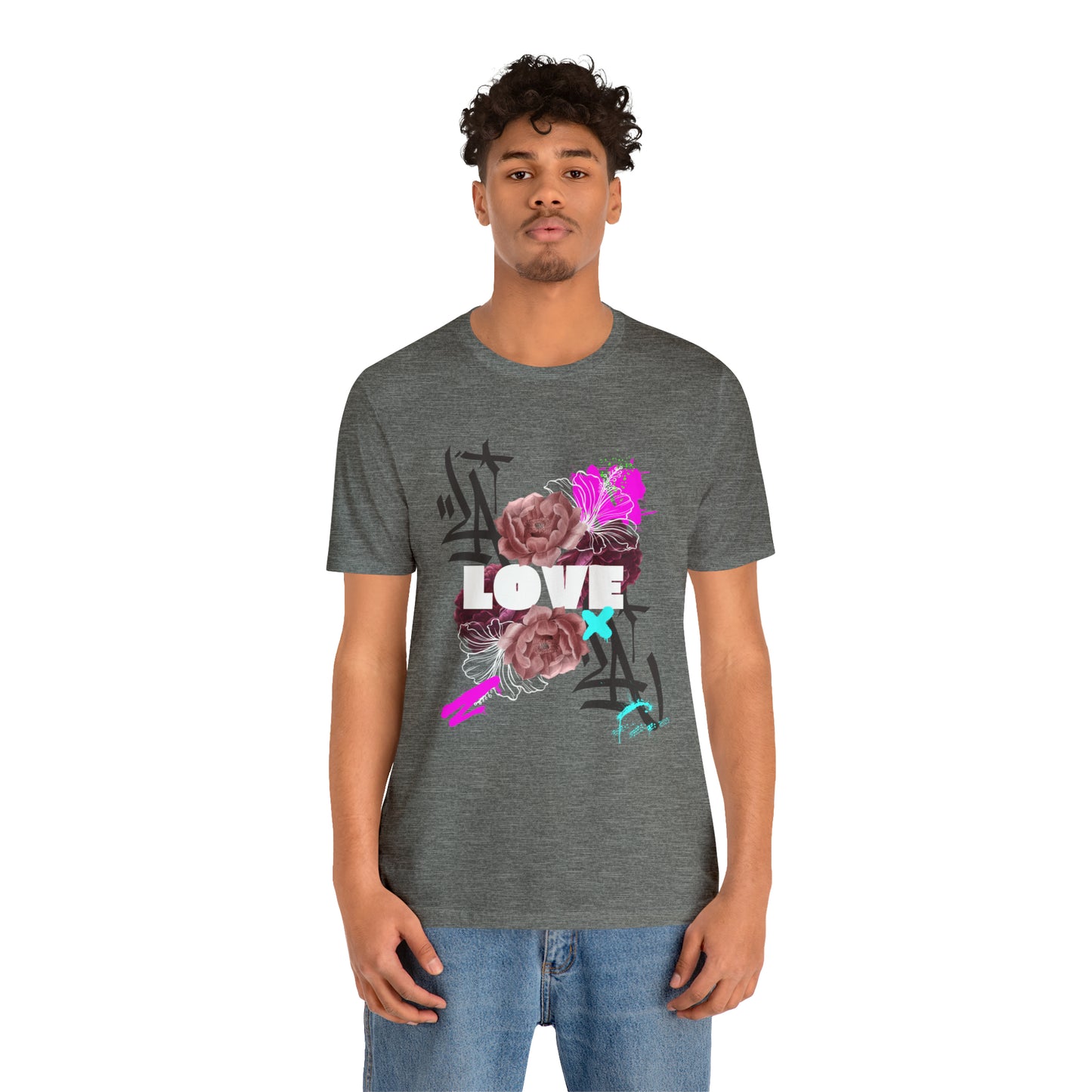 Love Urban streetwear Unisex Jersey Short Sleeve Tee