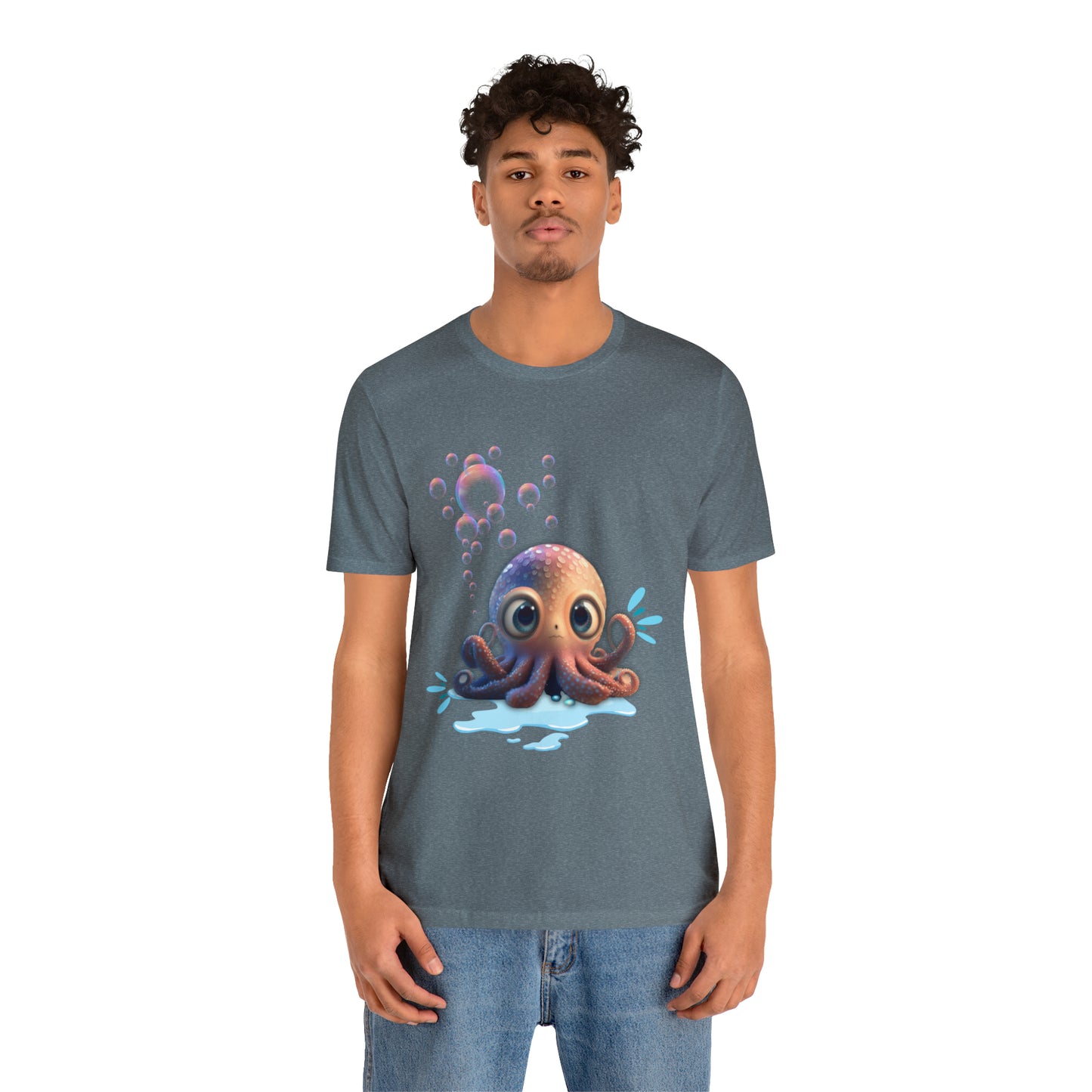 Kawaii Octopus Unisex Jersey Short Sleeve Tee