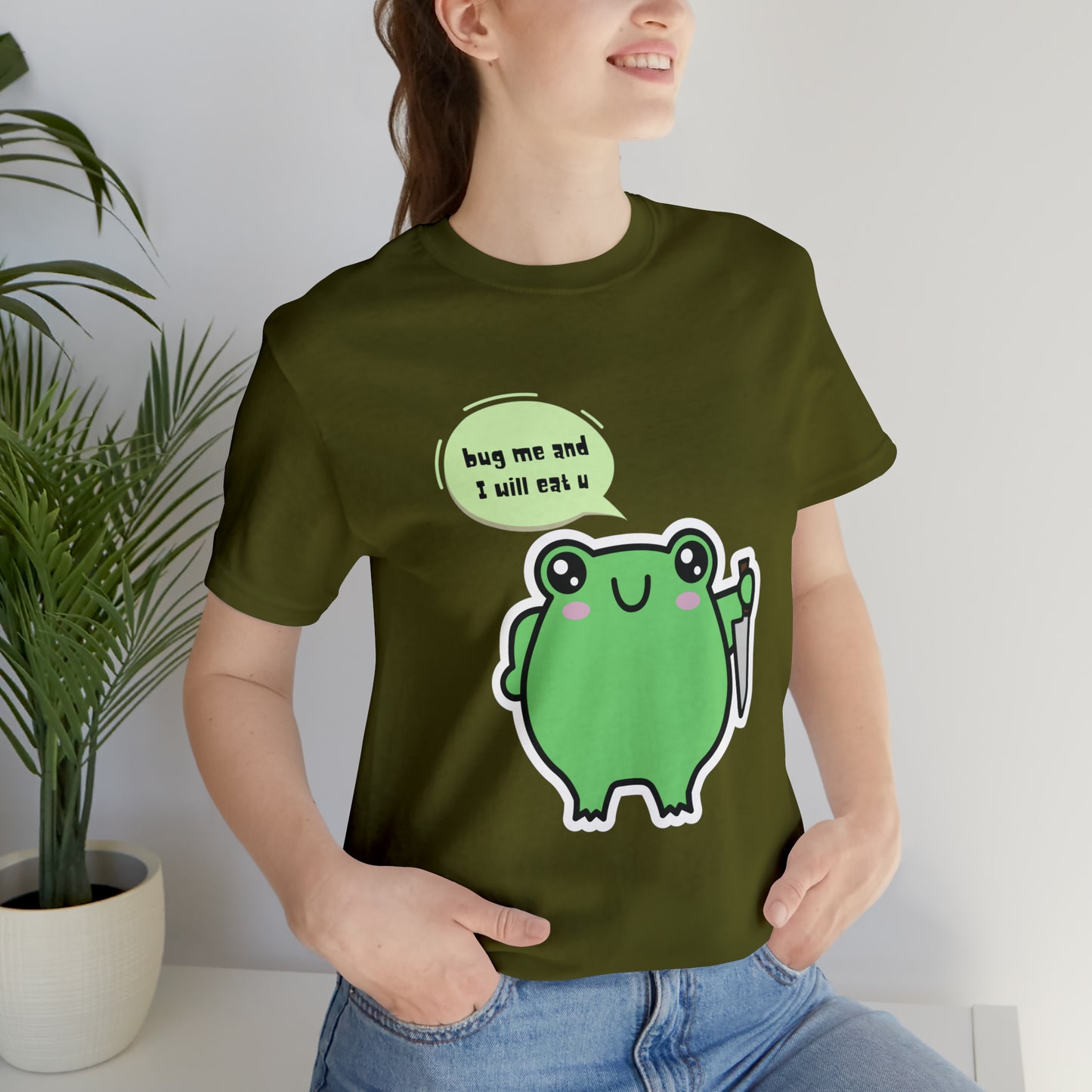 Frog kawaii cute Unisex Jersey Short Sleeve Tee