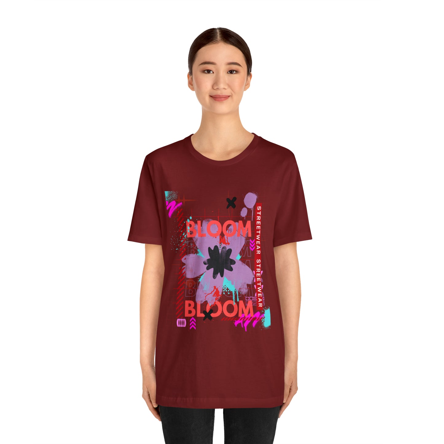 Bloom flower streetwear urban Unisex Jersey Short Sleeve Tee