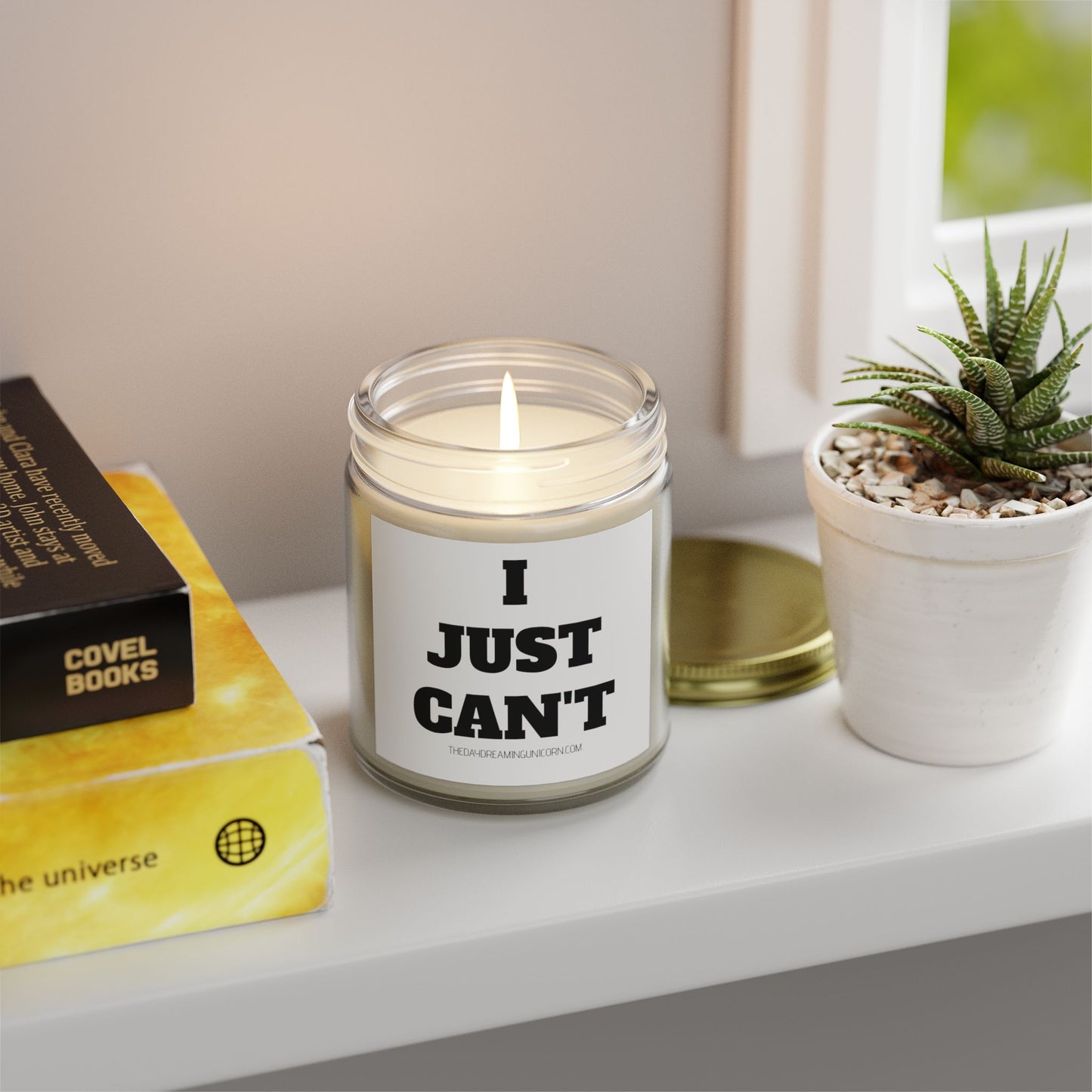 I just can't Scented Coconut Apricot Candles (4oz, 9oz)