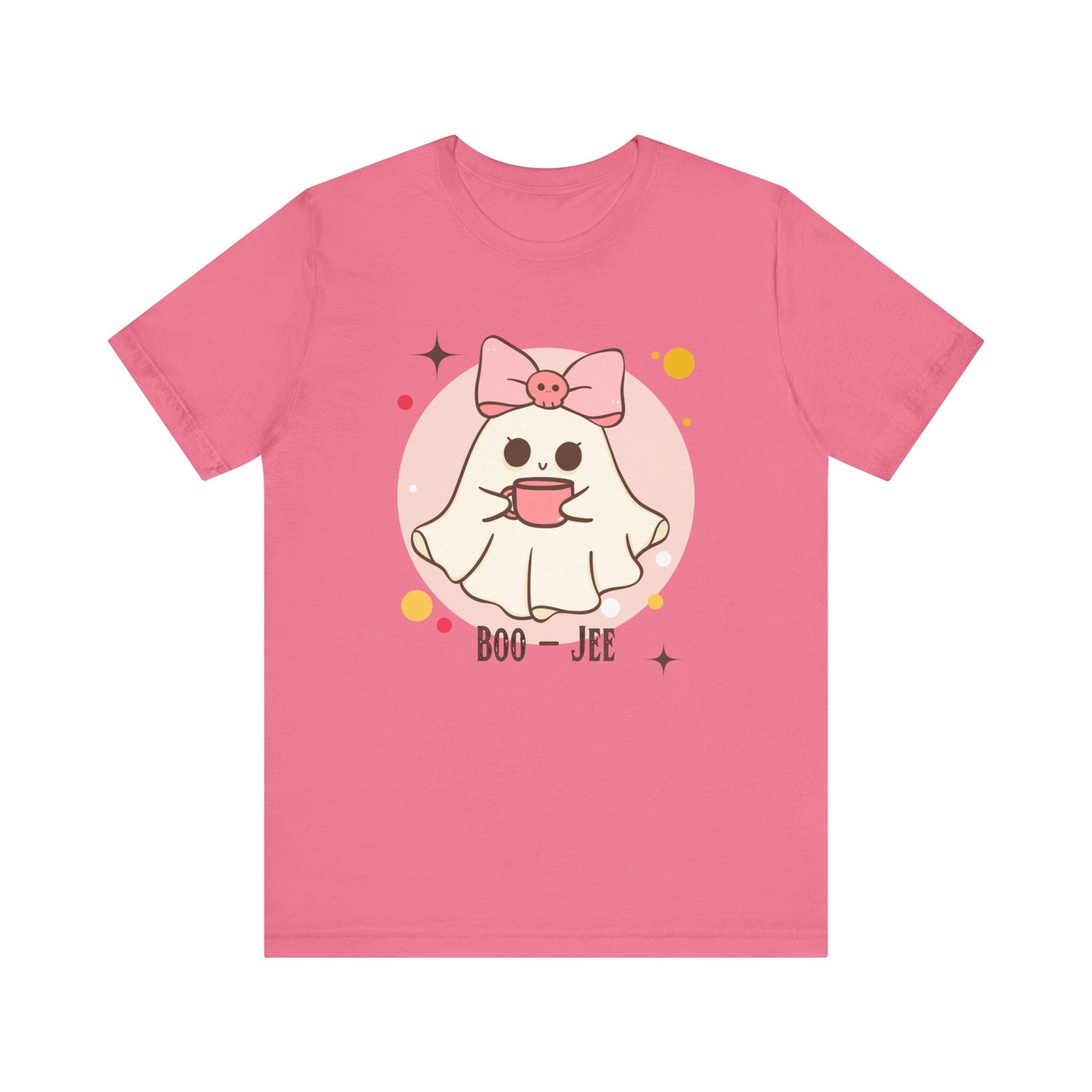 Kawaii coffee ghost Unisex Jersey Short Sleeve Tee