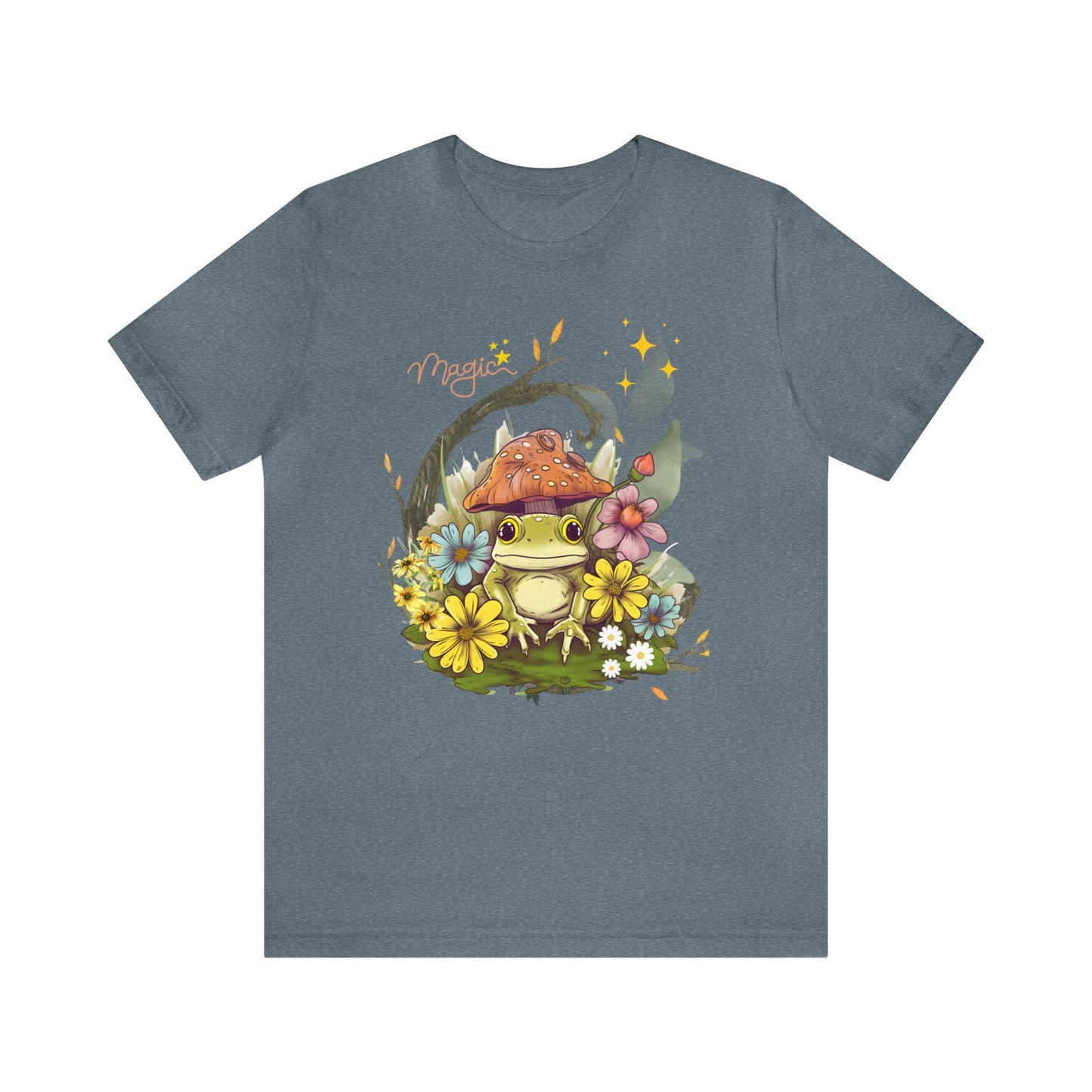 Frog magic kawaii cute Unisex Jersey Short Sleeve Tee