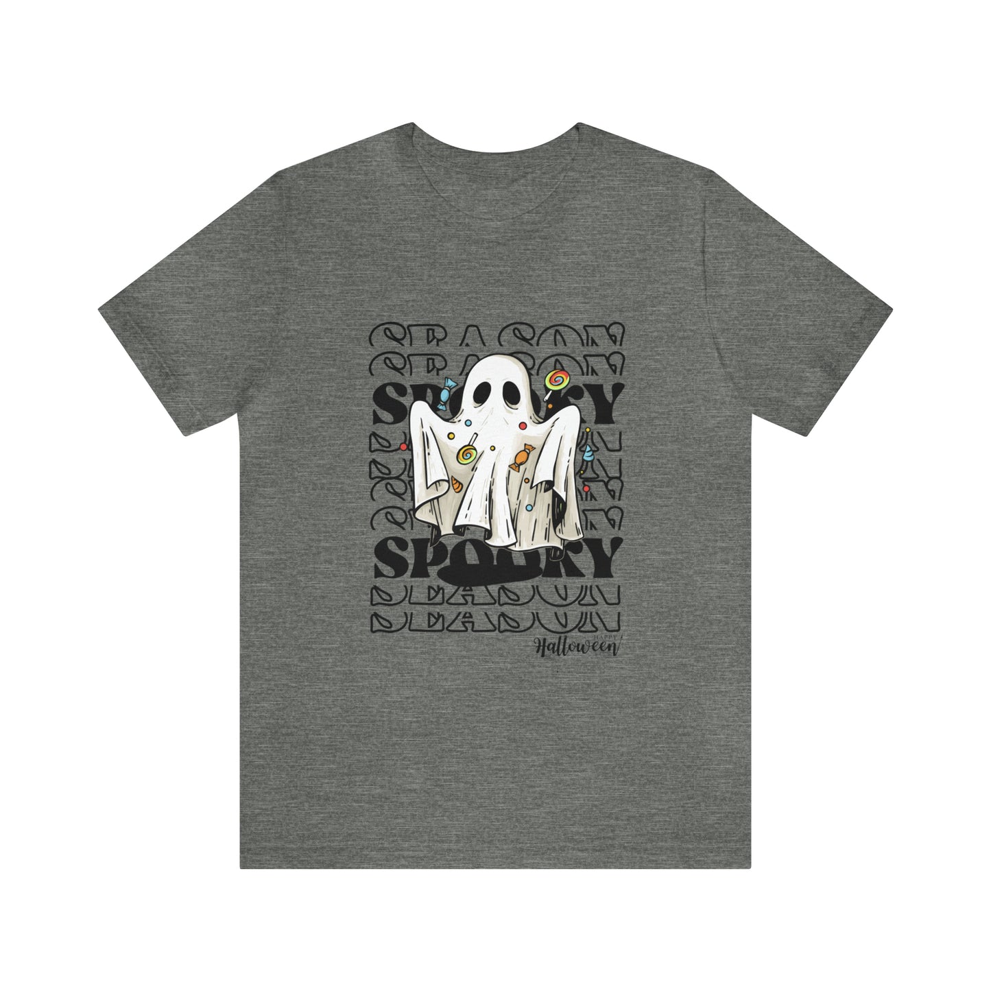 Halloween spooky ghost Unisex Jersey Short Sleeve Tee