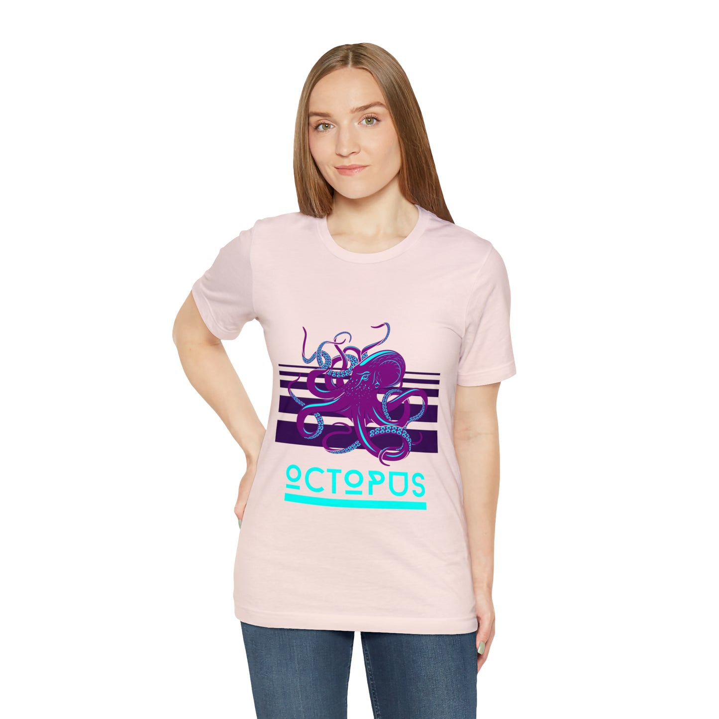 Octopus retro Unisex Jersey Short Sleeve Tee