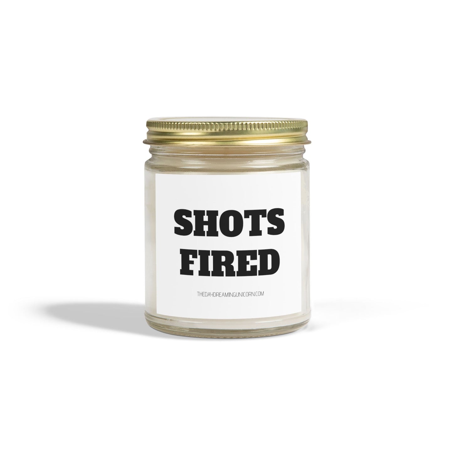 Shots fired Scented Coconut Apricot Candles (4oz, 9oz)