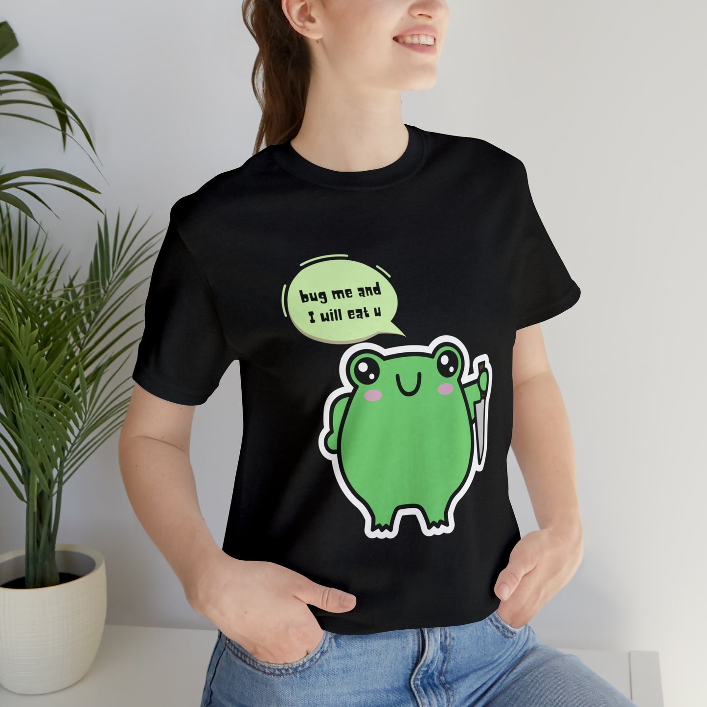 Frog kawaii cute Unisex Jersey Short Sleeve Tee