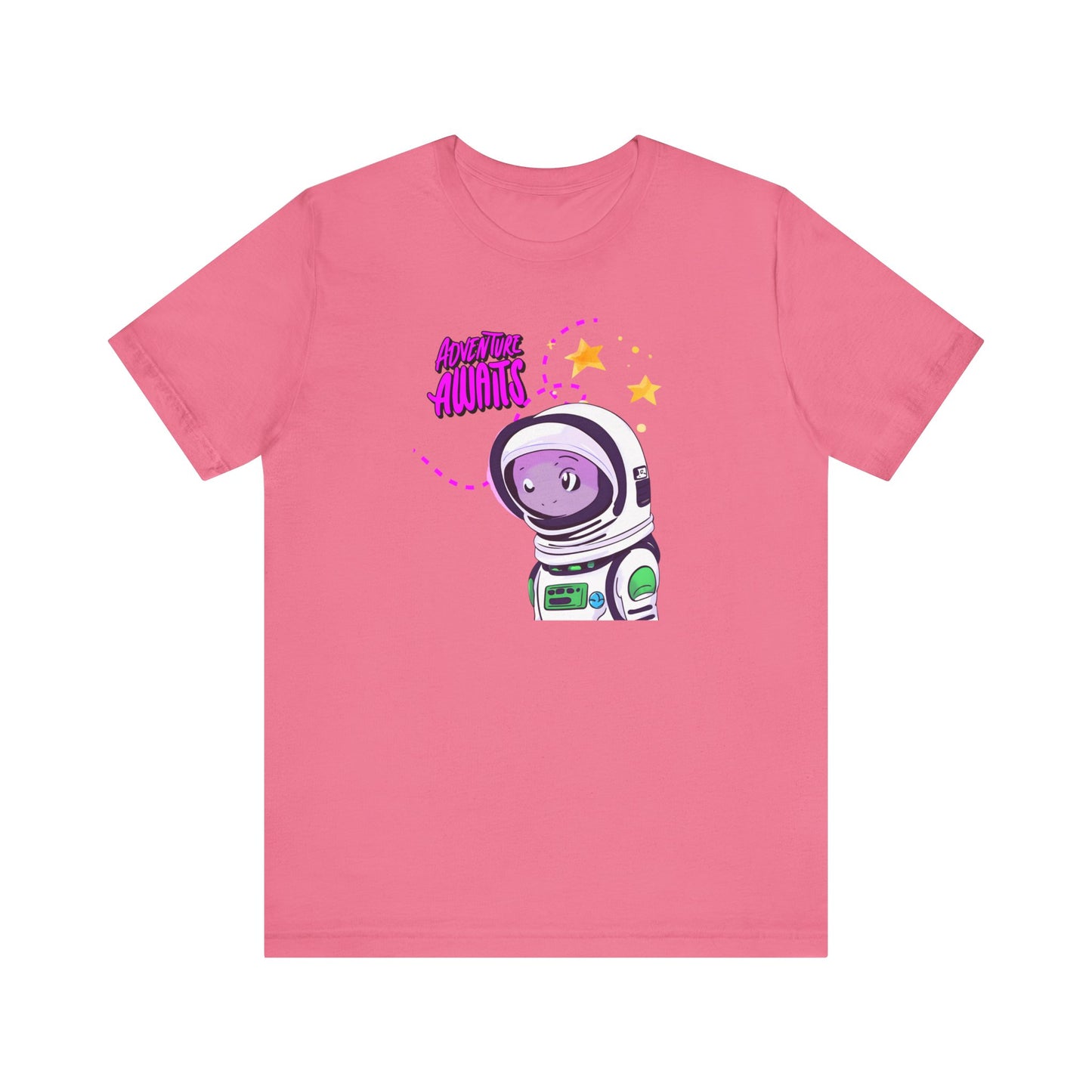 Adventure awaits Cute Alien Unisex Jersey Short Sleeve Tee